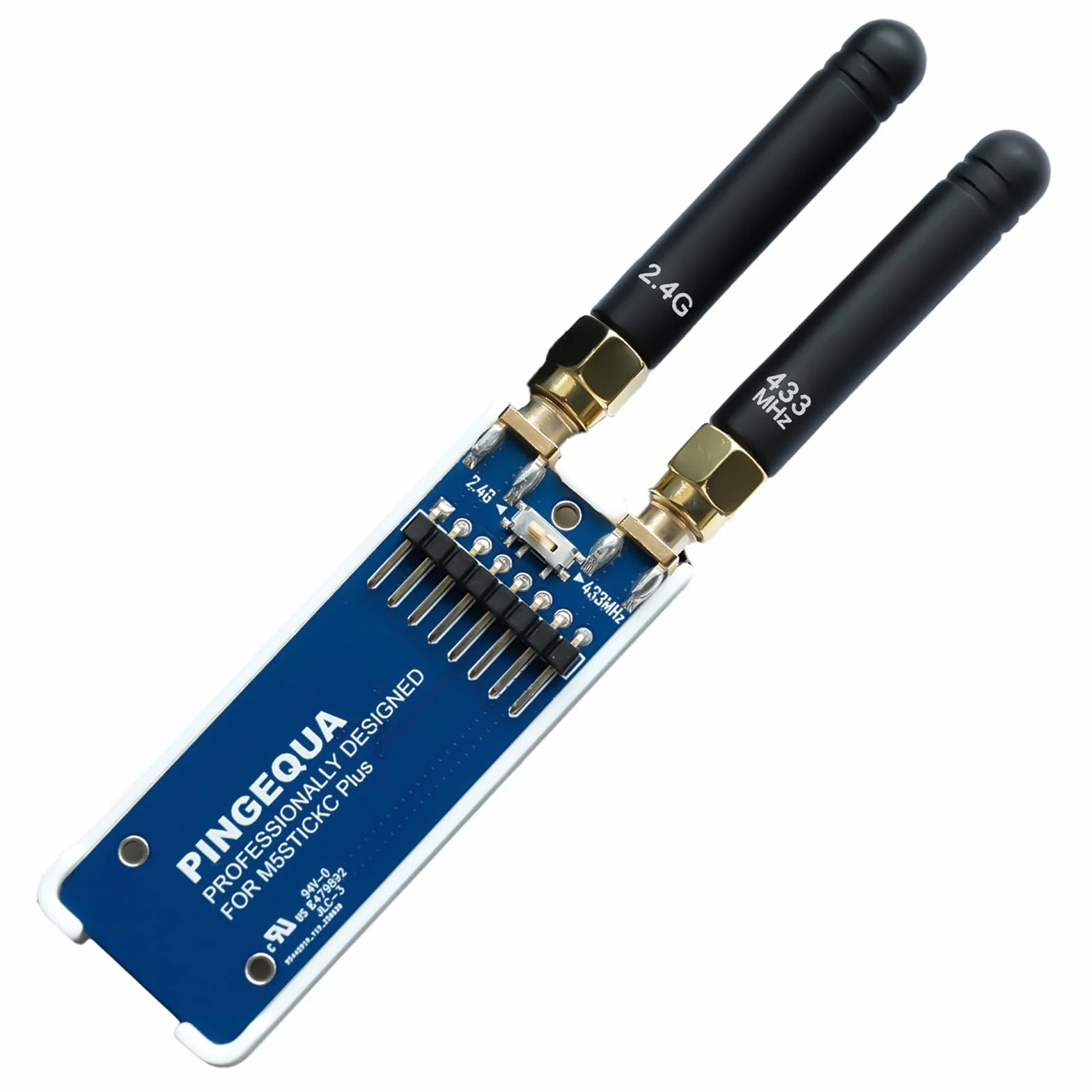 Module RF 2 en 1 pour M5Stack StickC Plus, prend en charge NRF24 2,4 GHz et CC1101 433 MHz, compatible avec M5Stack StickCPlus 1.1&2 avec firmware Bruce (avec étui imprimé en 3D)