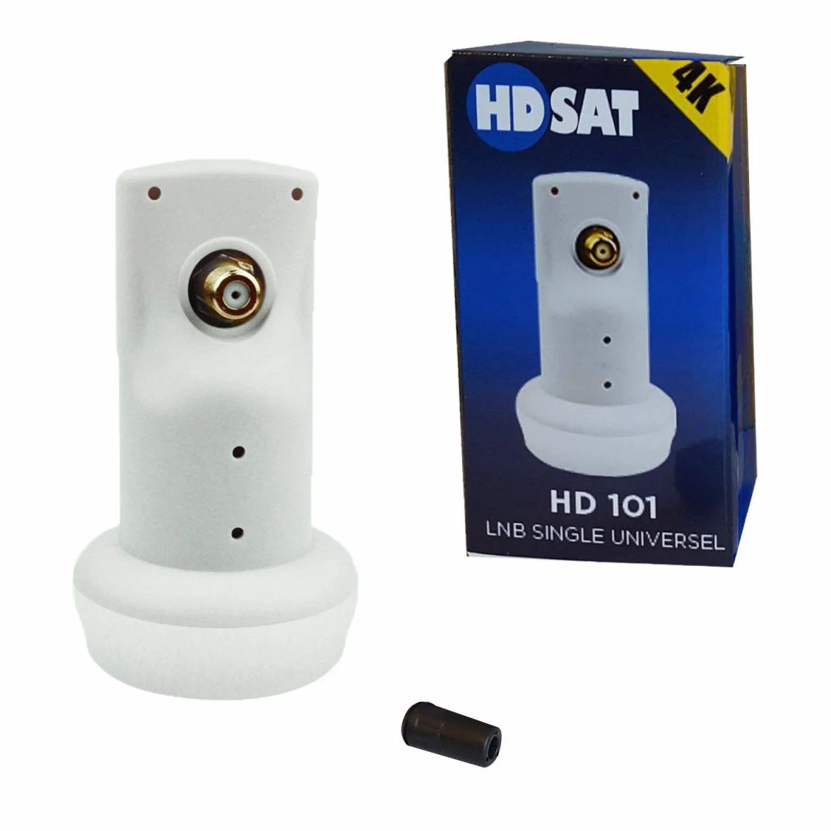 Pack HDSAT Parabole Satellite Acier 60cm + LNB Single + Récepteur FRANSAT + Câble HDMI