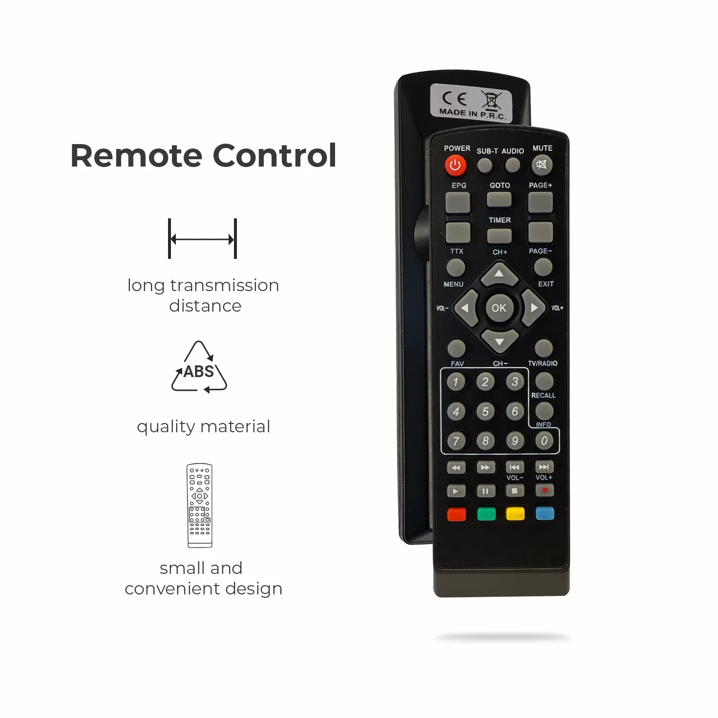 Décodeur TNT LEYF PA-2211 Full HD 1080p DVB-T2 Tuner TV HD avec câble HD