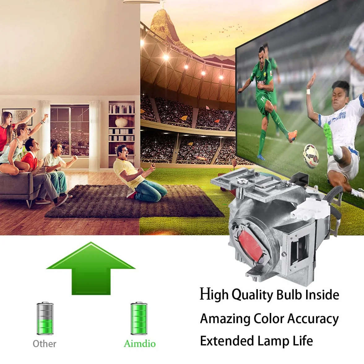 Ampoule Lampe de Vidéoprojecteur pour BenQ TH685 TK700 TK800 TK700STi W1800 W1700 W1720 HT2550 MU607 MU641 MU613 TH585 TH685i TK800M TK700ST W1700S W1800i 5J.JHN05.001 5J.JNL05.001