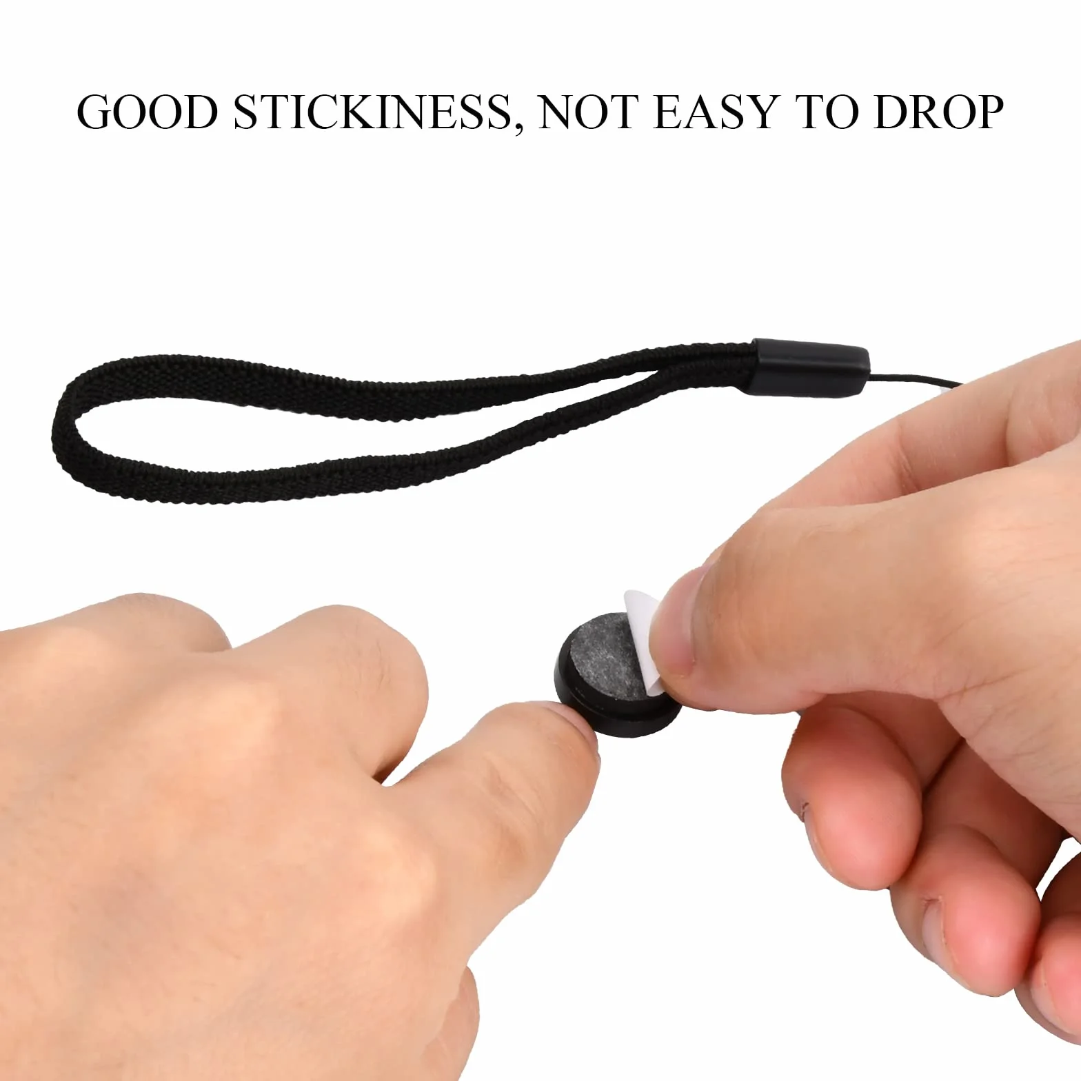 5 Pièces Dragonne Appareil Photo Poignet, Cache Objectif Universel, Bouchons D'objectif élastiques, Lanière Élastique Auto-adhésive Chaîne Anti-Perte Compatible pour éviter de Perdre