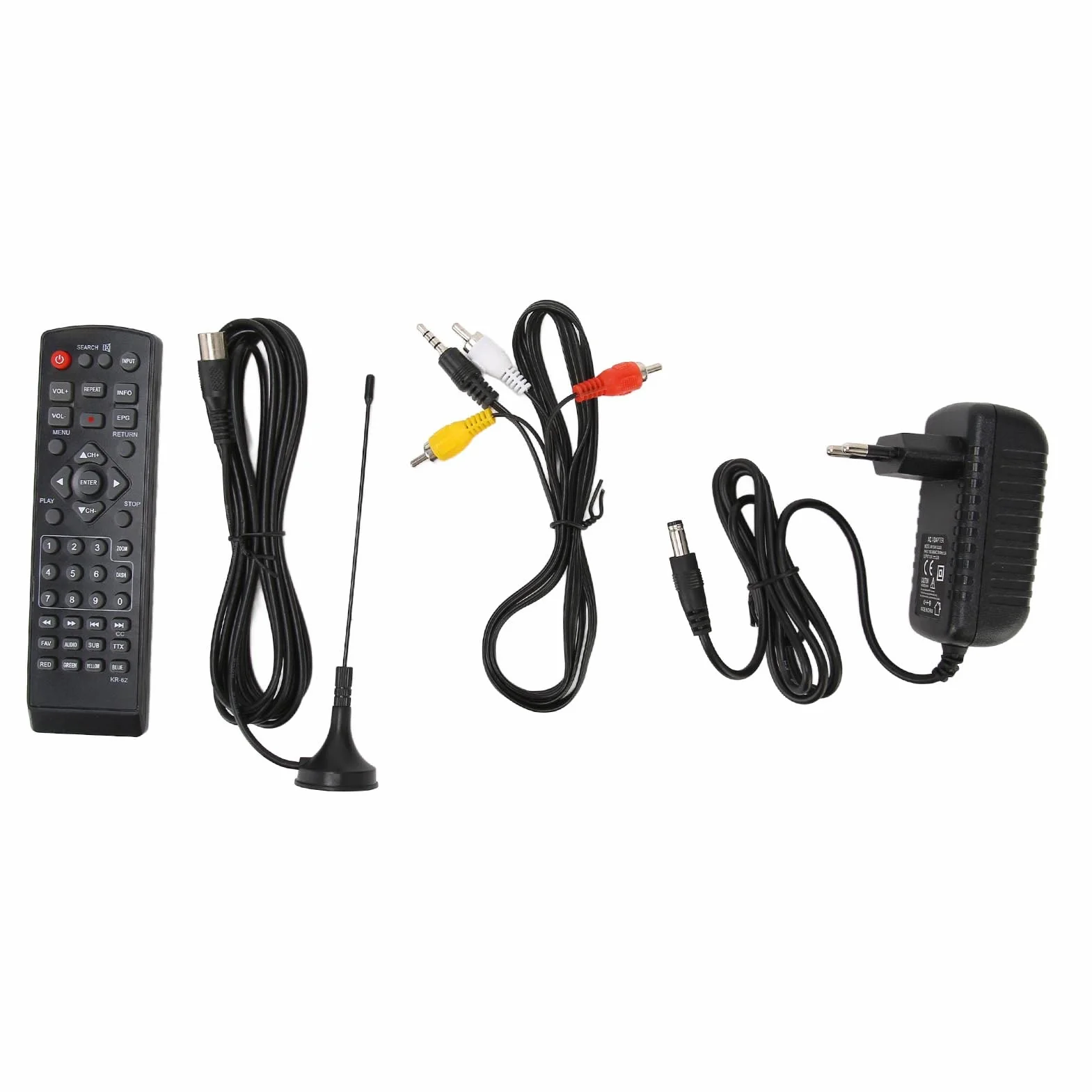 Moniteur LED TV Portable 16 Pouces, écran HD LED TV avec Batterie au Lithium Rechargeable, pour Voiture, Caravane, Camping, Extérieur, Cuisine, Télévision/Moniteur avec Prise USB
