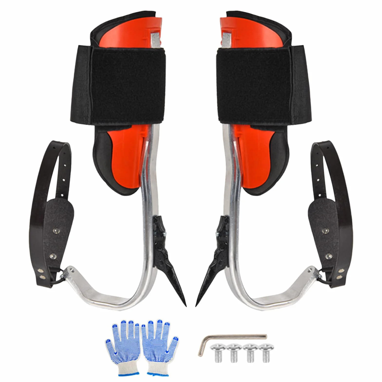Chaussures d'escalade en alliage d'aluminium, harnais durable ensemble d'outils de sécurité pour sports de plein air