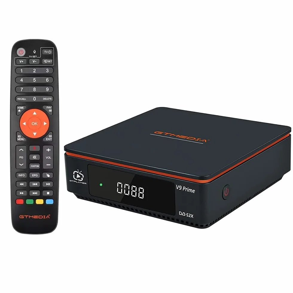 V9 Prime numérique Satellite récepteur H.265 FTA Jouer Gratuitement dv b-S/S2/S2X 10 Bits HEVC intégré Carte de Support WiFi 2.4G, Biss défilement Automatique.