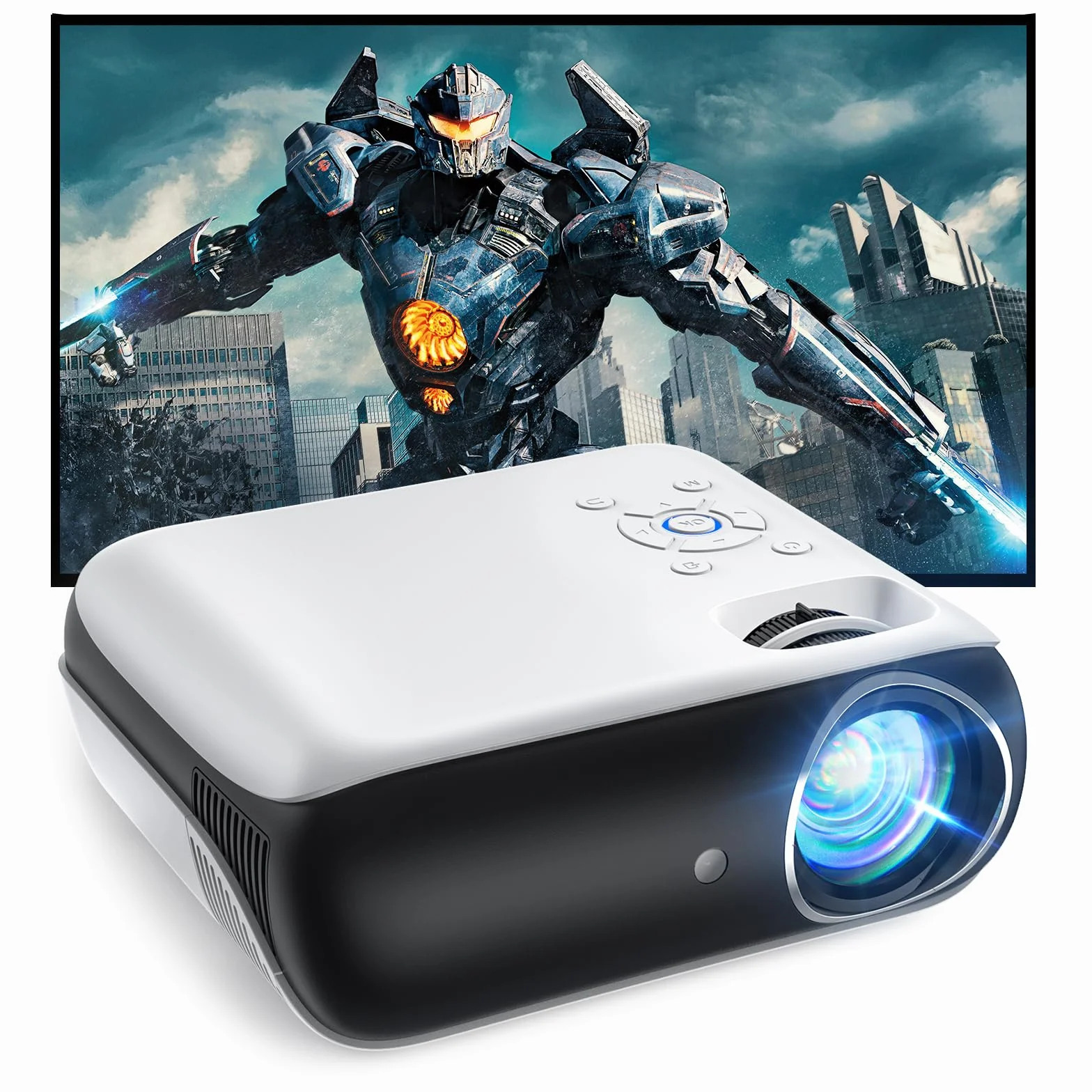 HOPVISION Videoprojecteur 4K Supporté 1080P Natif Full HD Bluetooth Home Cinéma Portable