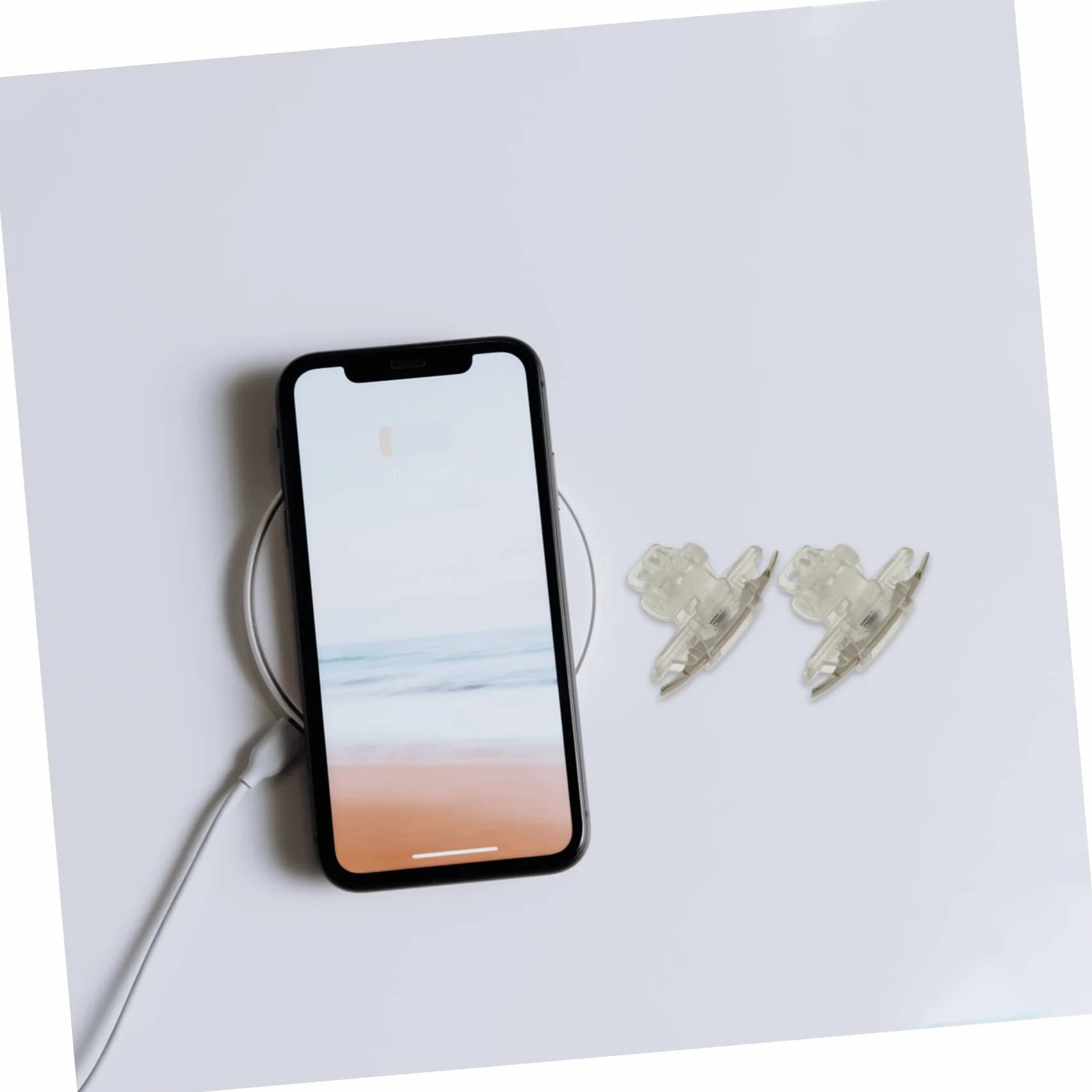 Manette De Jeu pour Smartphone Tirs, Déclencheur Mobile, Accessoire Transparent, Pince Réglable, Compatible Téléphone Portable, Jeu Shooting, Ensemble 2 Pièces