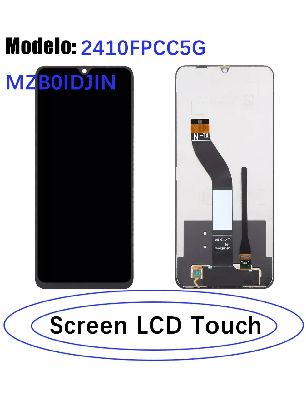 Écran pour Xiaomi Poco C75 4G/5G 23122PCD1G 23122PCD1I LCD Écran de Rechange 2410FPCC5G MZB0IDJIN Display Assemblée réparation Kit