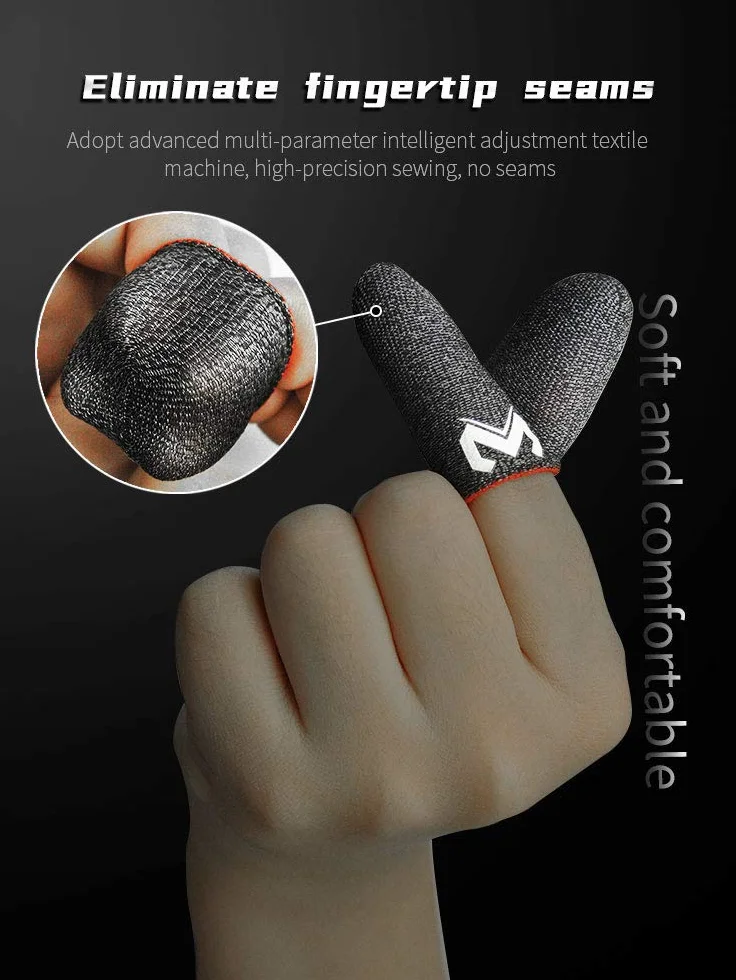Paquet De 6 Pubg Mobile Finger, Witbicg Gants Gaming Gant Doigt Toucher Soyeux Parfait Résistant à La Transpiration - Parfait Pour Le Pouce Et l'Index, Compatible Avec Tous Les Appareils Mobiles