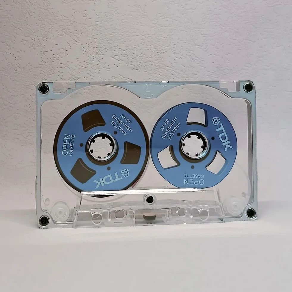 Disque de Bande Vierge de 55 Minutes, Disque Ouvert en Métal Double Face, Disque de Cassette Vierge, D