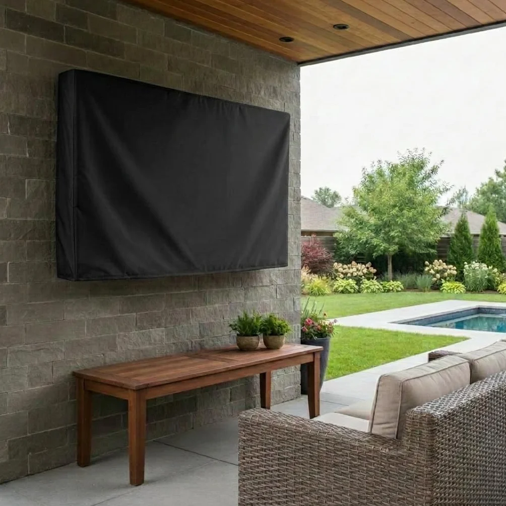 KHOMO Housse de protection universelle résistante aux intempéries pour téléviseurs LCD LED 46''-48''
