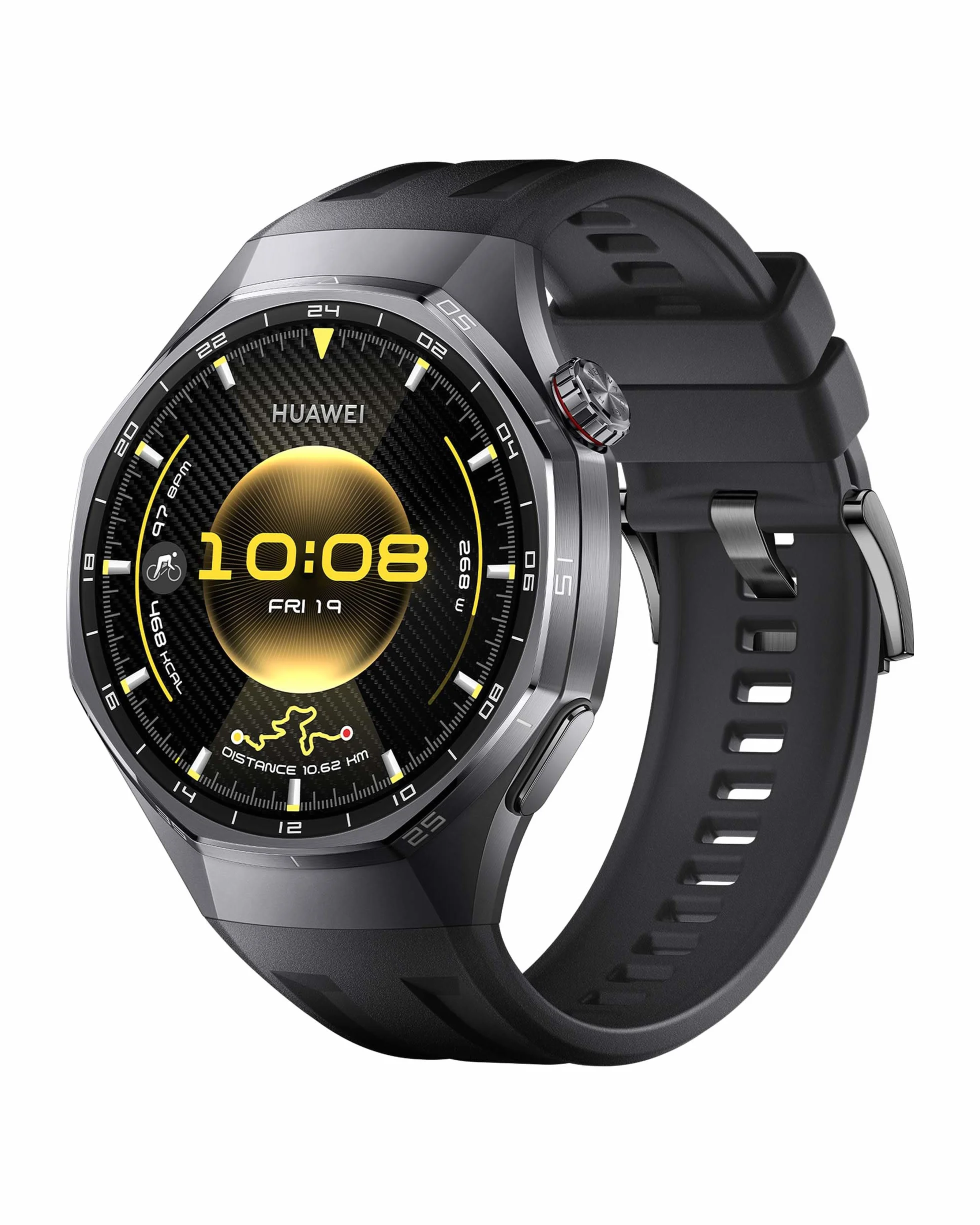 HUAWEI Watch GT 6 Pro GPS 46mm Montres connectées, Écran AMOLED de 1,47 Pouce, Jusqu'à 21 Jours d'autonomie, Cyclisme de Niveau Professionnel, Fonctionne avec iOS et Android, Analyse ECG, Noir