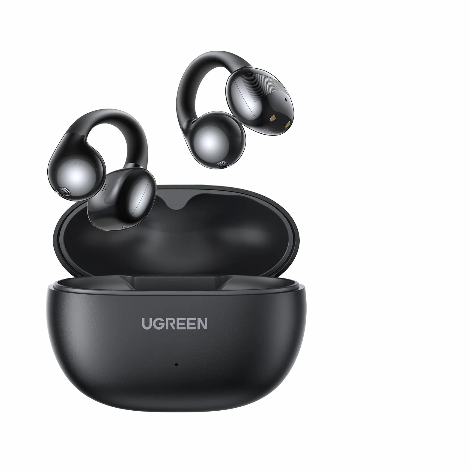 UGREEN HiTune S3 Écouteurs Bluetooth sans Fil Sport Écouteurs Clip Oreille Ouvert ENC DNN Antibruit Bluetooth 5.4 30H Autonomie USB C Charge Étanche à l'eau IPX5 pour Runing Cyclisme Noir