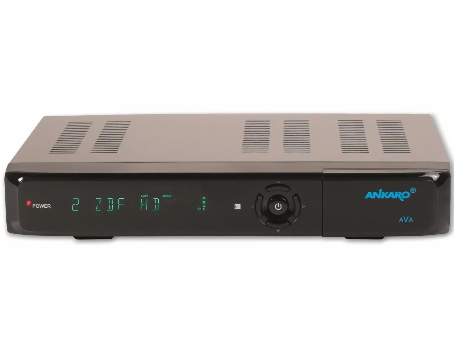 Ankaro AVA Récepteur satellite numérique UHD 4K DVB-S2X H.265 avec enregistrement USB noir