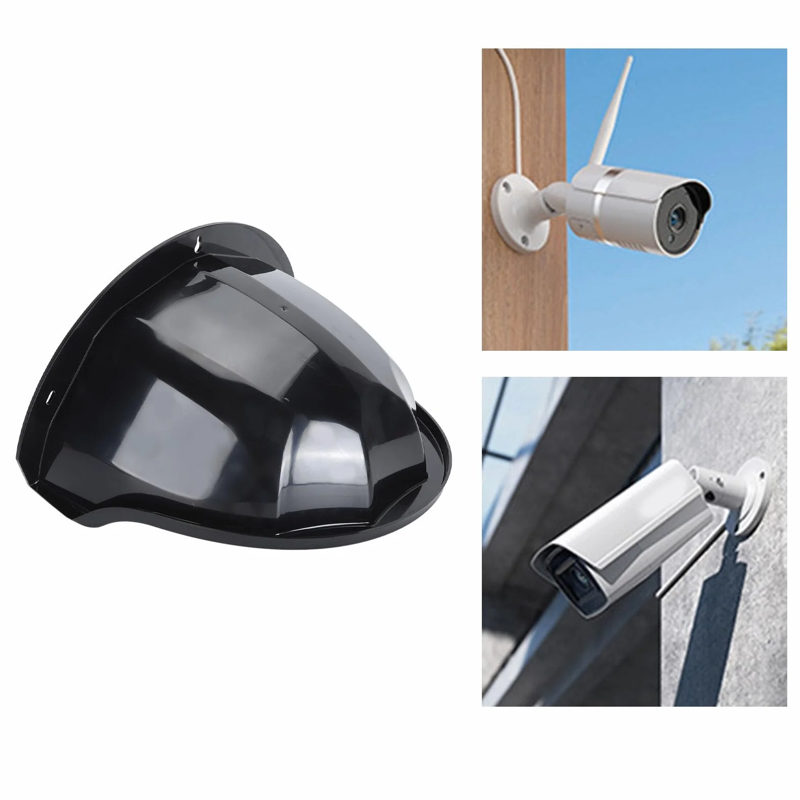 Dpofirs Bouclier de Protection pour Caméra de sécurité, 28 X 21 X 15 Cm, Protection Universelle Contre la Pluie et Le pour Caméra de sécurité de Type Dôme, Caméra de Surveillance