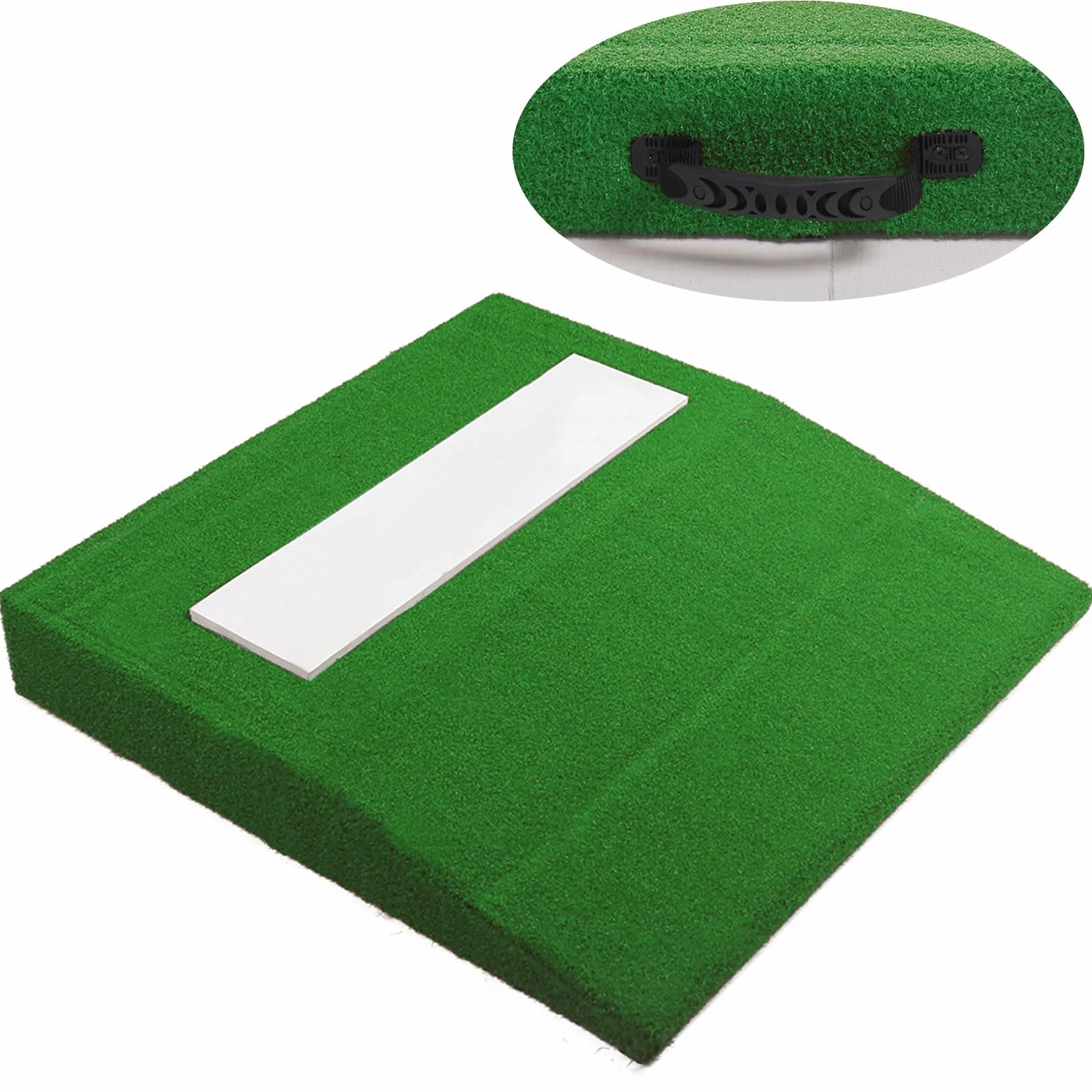 Pichet d'entraînement portable baseball 76,2x76,2x10,2 cm 65 000 points/㎡ avec poignée