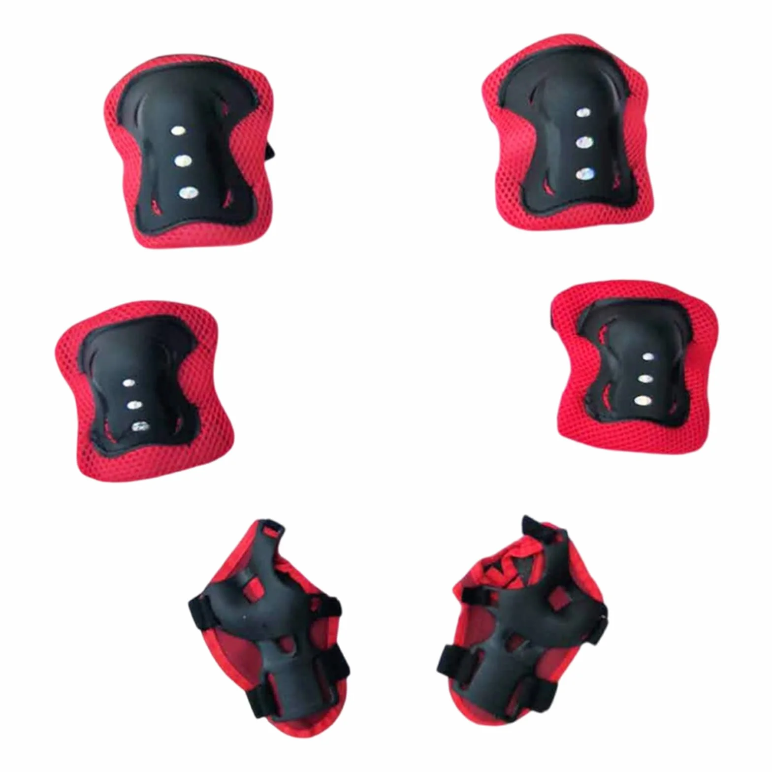 Lot de 7 équipements de protection pour enfant 3-16 ans genouillères coudières protège-poignets scooter patinage