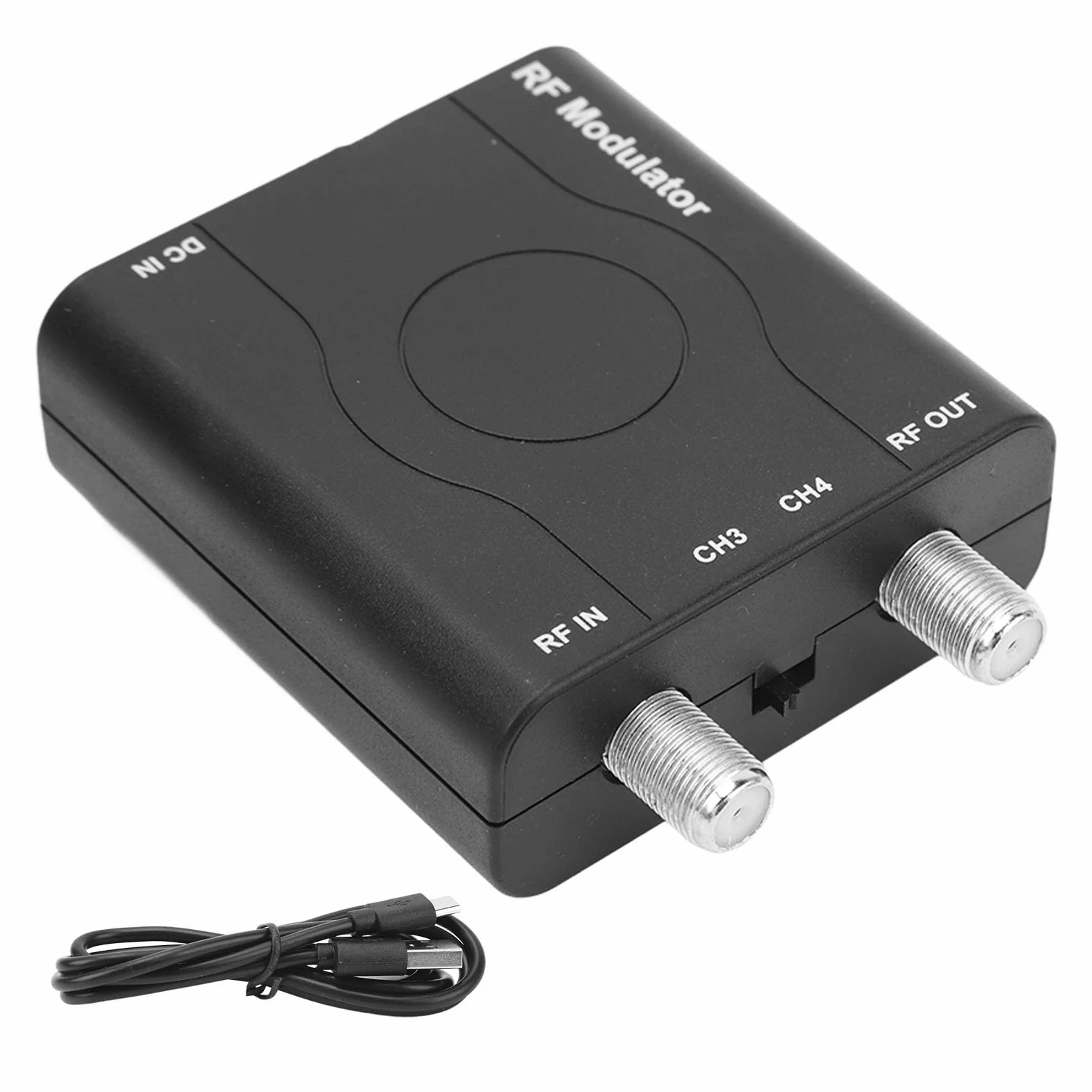 Modulateur HDMI vers RF, Convertisseur Coaxial HDMI Adaptateur HDMI vers Coaxial 1080P Contrôle PLL Fréquence de Travail VHF HDM61 Interface Multimédia HD vers Modulateur RF