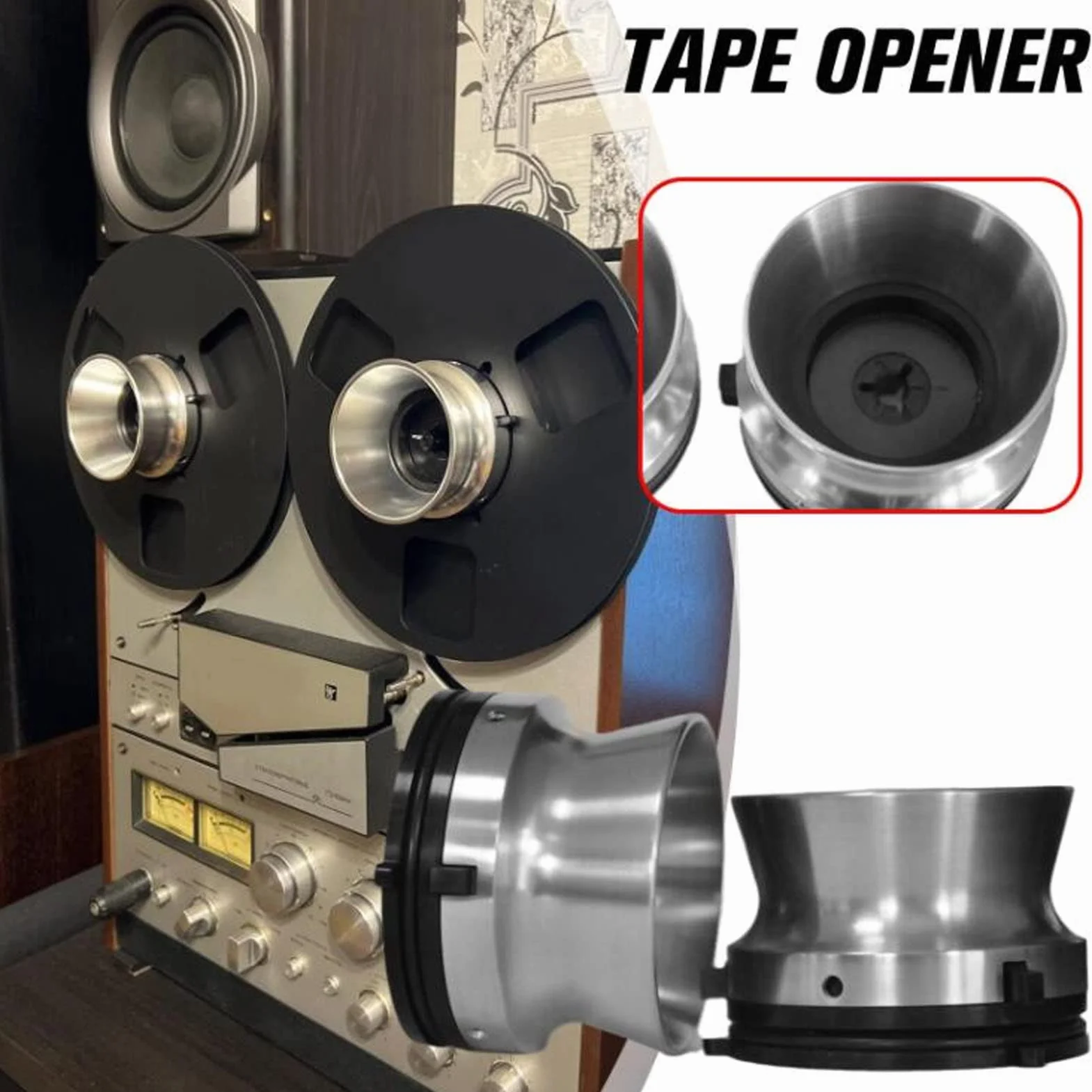 Adaptateur De Moyeu Nab,1 Paire D'Adaptateurs De Moyeu Nab en Aluminium Poli,Dispositif De Chargement Universel D'Ouverture De 10 Pouces pour Studer pour pour,Vidéo Et Périphériques Vidéo Et