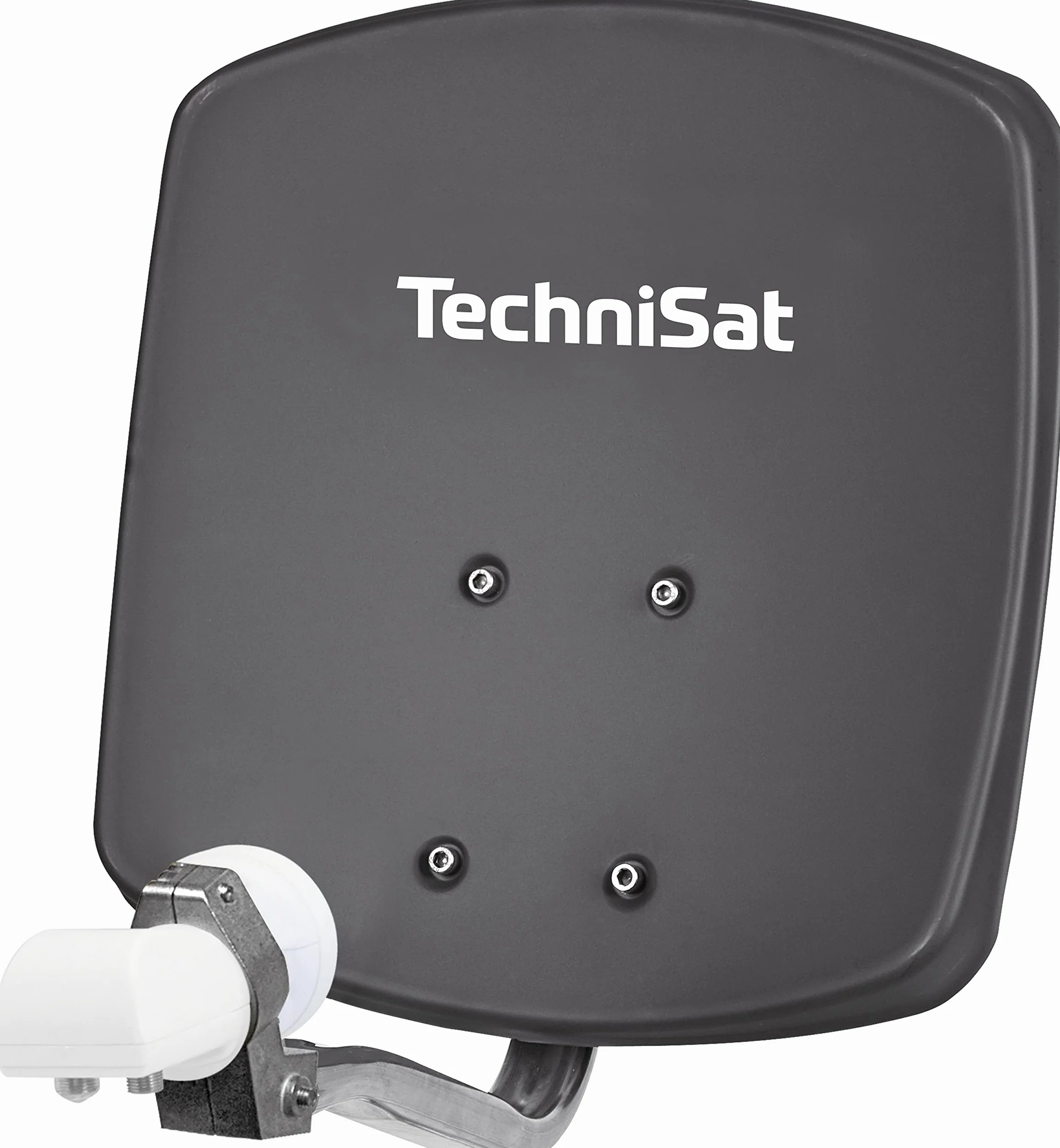 TechniSat DigiDish 33 Parabole en aluminium avec fixation AZ/EL et LNB twin Gris