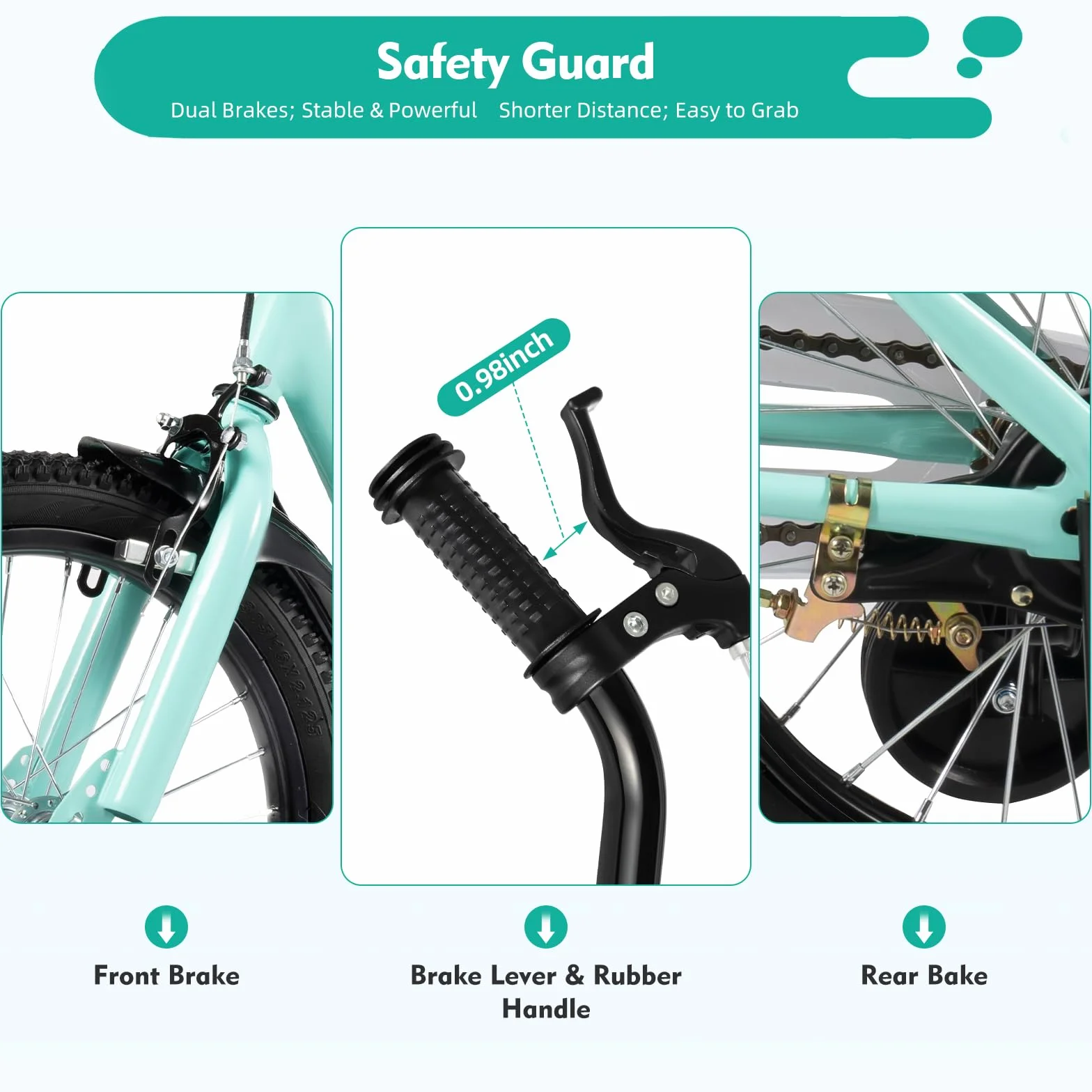 Vélo enfant 16 pouces avec stabilisateurs hauteur réglable