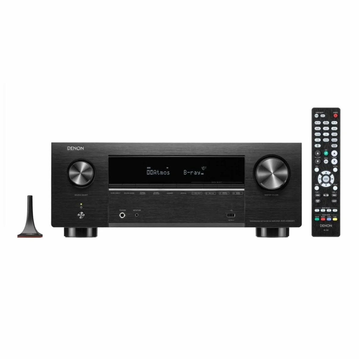 Denon AVC-X3800H Amplificateur Home Cinéma 9,4 Canaux avec Dolby Atmos, DTS:X, Auro-3D, 8K Ultra HD, HEOS Multiroom, Bluetooth, AirPlay 2, Compatible Alexa - Noir
