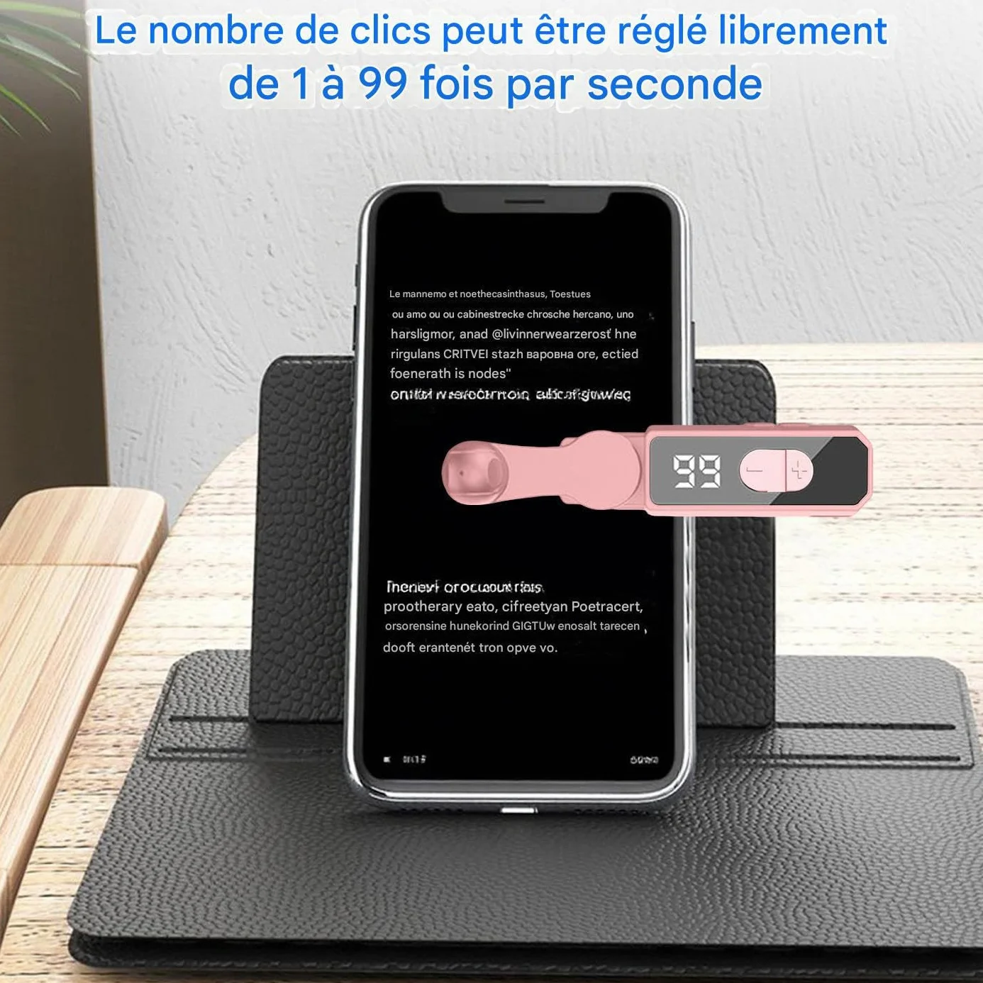 Phone Clicker - Cliqueur Automatique Intelligent pour Écran | Accessoire Téléphone pour Saisie Données Bureau Jeux Tests Logiciels Récompenses Navigation Web Lecture Vidéo Étudiants