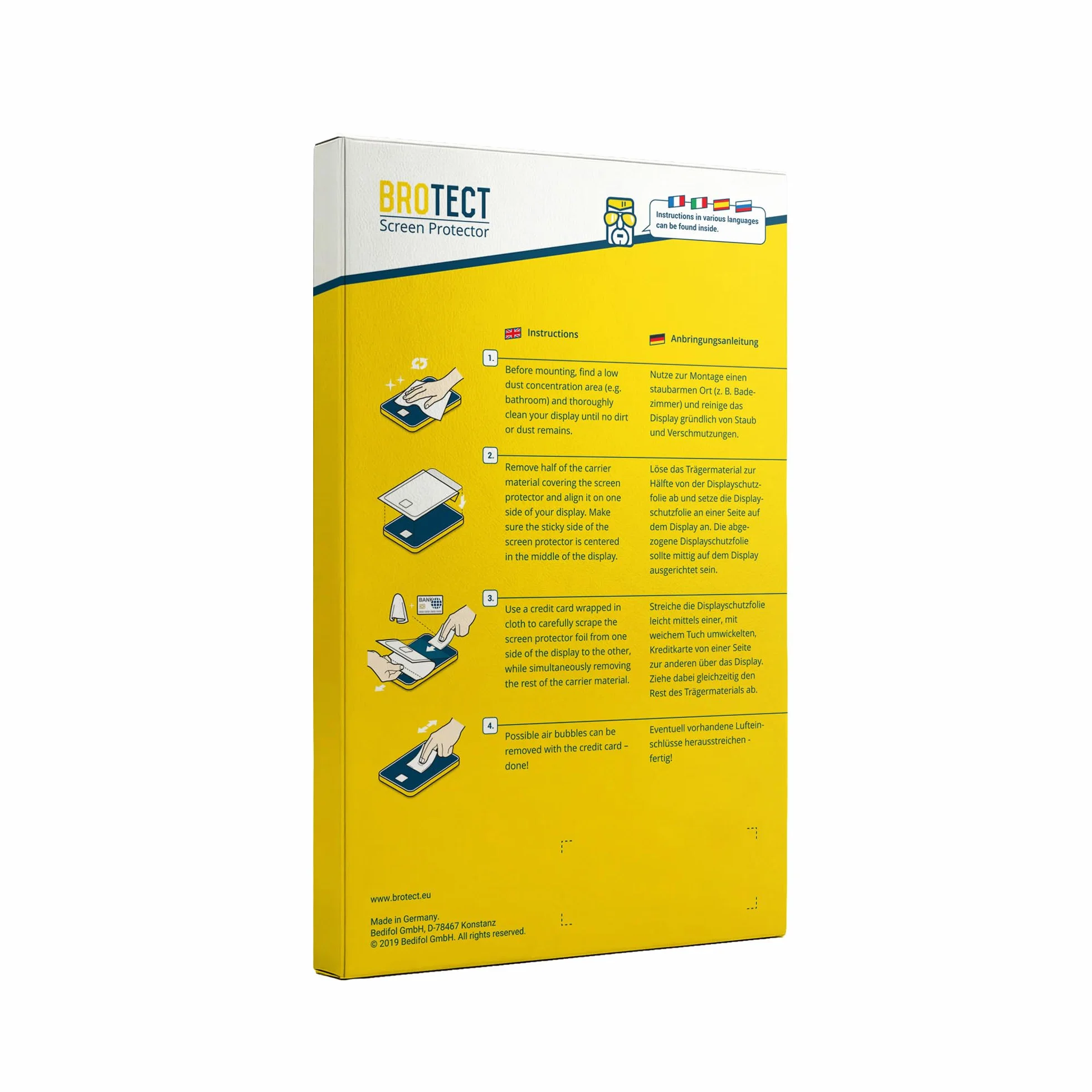 Brotect Protection Ecran Mat 17.3" Anti Reflet 16:9 383 x 215 mm