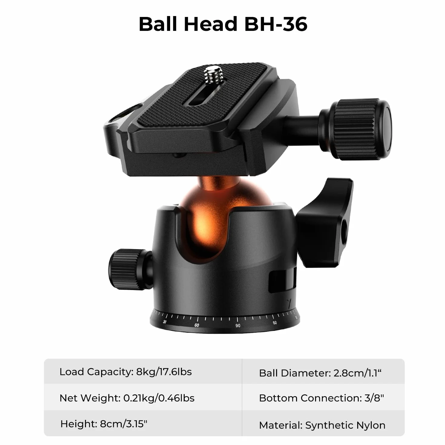 K&F CONCEPT Trépied Appareil Photo Voyage, 163CM Trepied Léger en Aluminium, Trépied pour Smartphone avec Téléphone Support, Trépieds Caméra Compact avec 360° Rotule Ball pour DSLR Caméra(Seul 1.24KG)