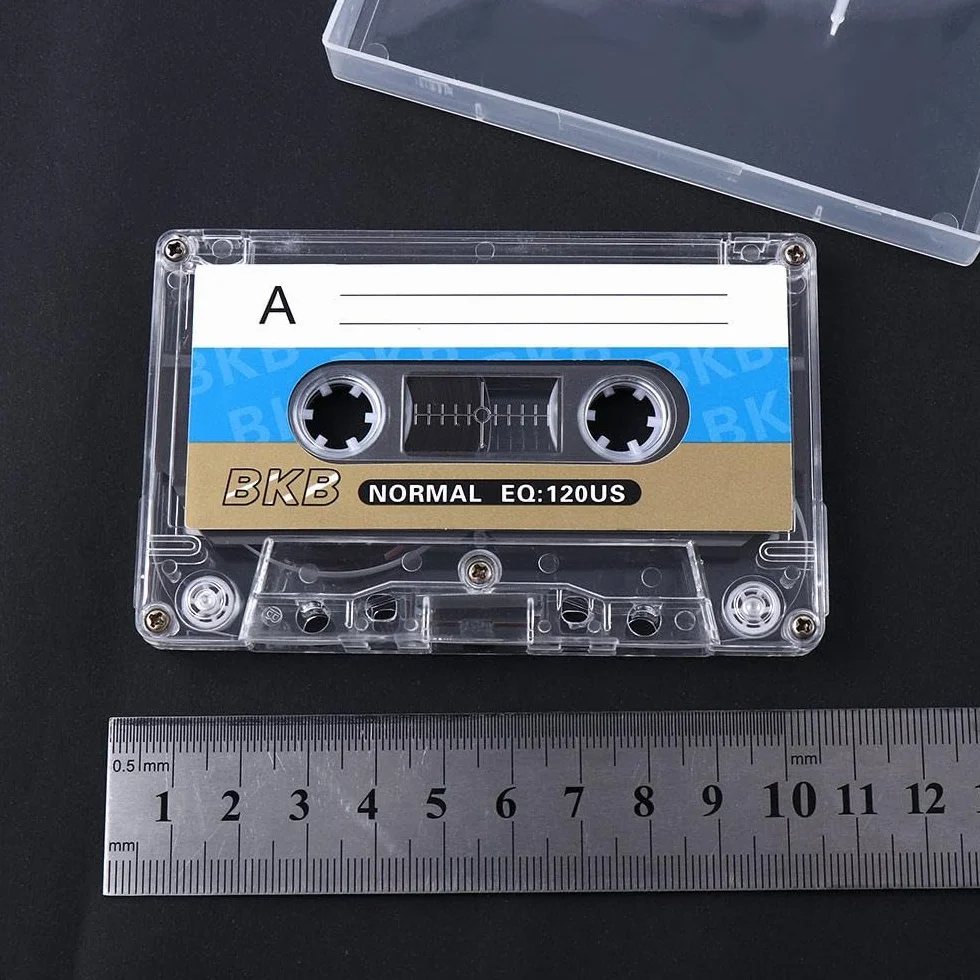 Cassette vierge magnétique 60 minutes (1 pièce, blanc)
