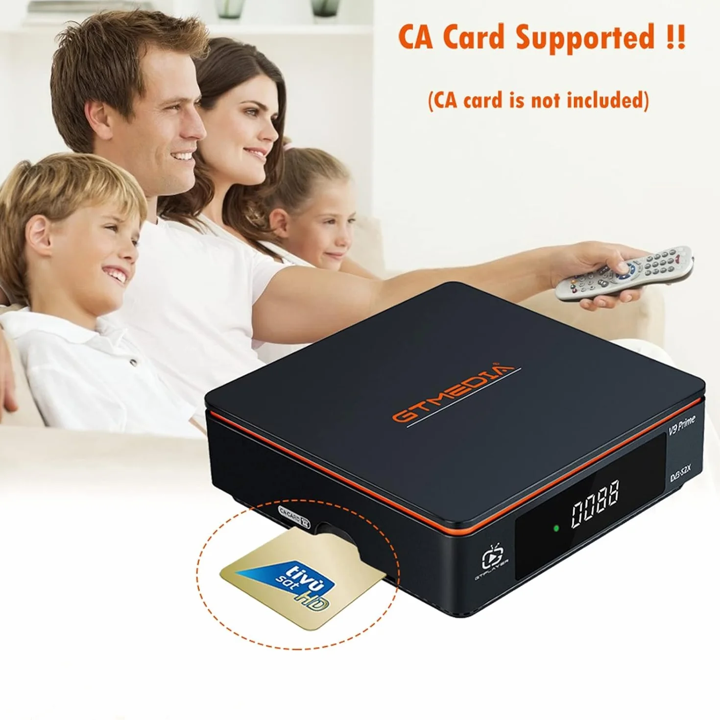 V9 Prime numérique Satellite récepteur H.265 FTA Jouer Gratuitement dv b-S/S2/S2X 10 Bits HEVC intégré Carte de Support WiFi 2.4G, Biss défilement Automatique.