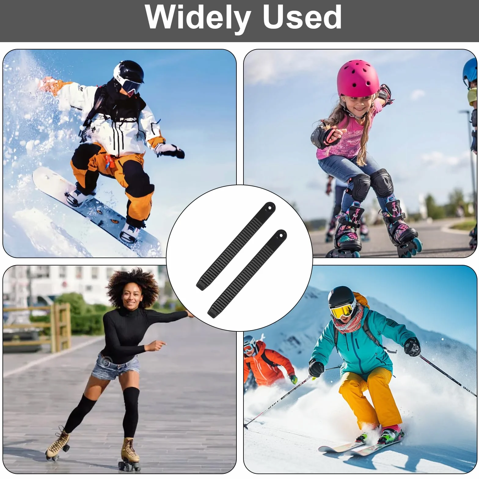 Sangles de Fixation pour Snowboard 3 Paires