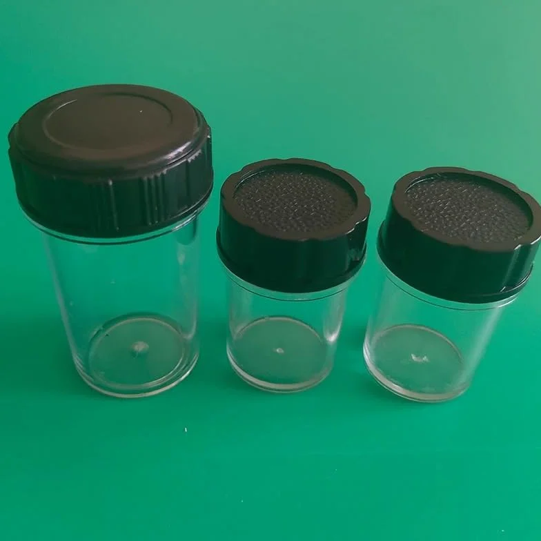 Étuis de rangement pour objectifs de microscope, filetage 20,3 mm, boîte en plastique anti-poussière, 10 pièces