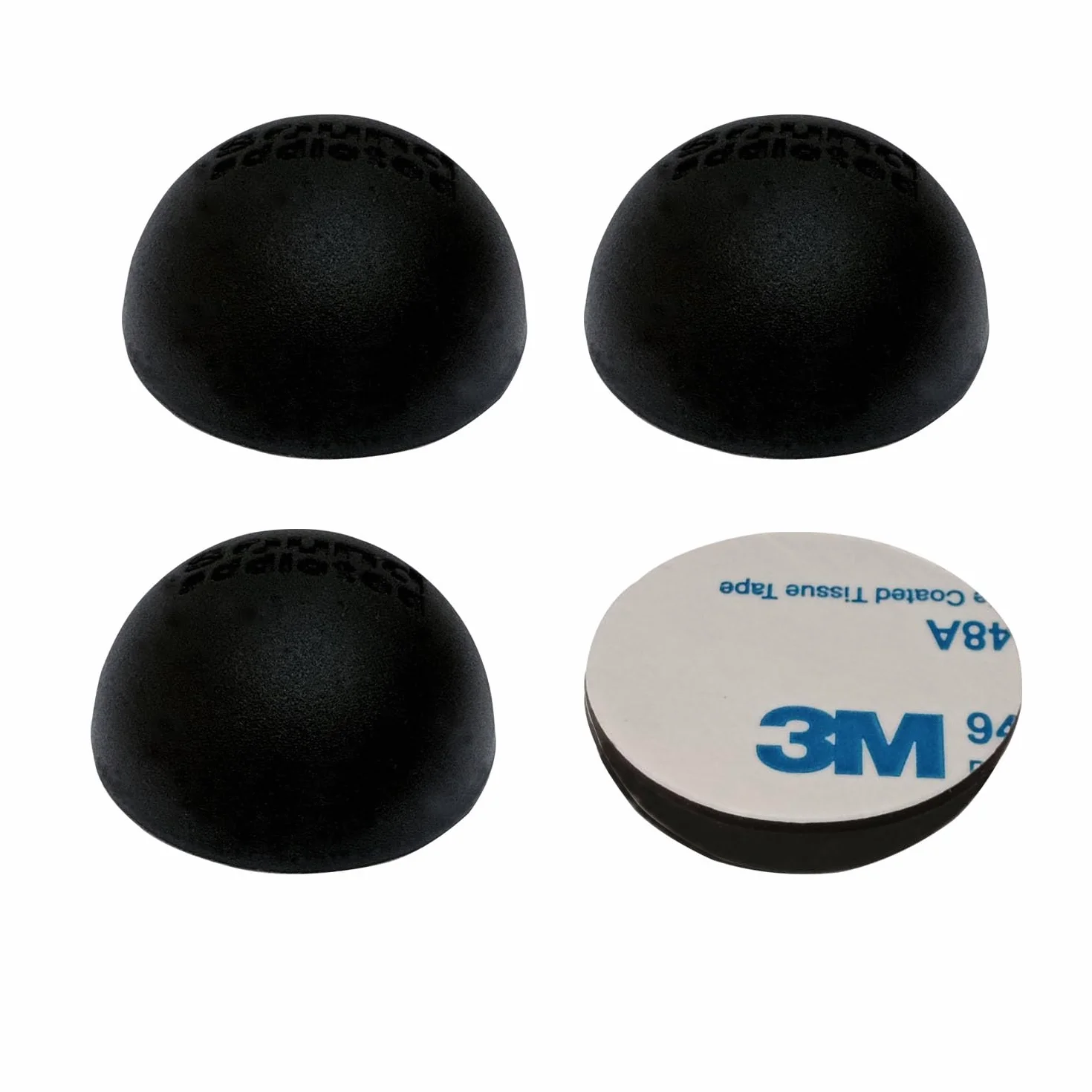 Pieds Autocollants en Silicone 4 PCS Patin Silicone Noir Tampon 30mm x 15mm Tampon Élastique Amortisseurs Élastomères Tampon Porte Convient aux Parleurs Porte Caisson de Basses Meubles