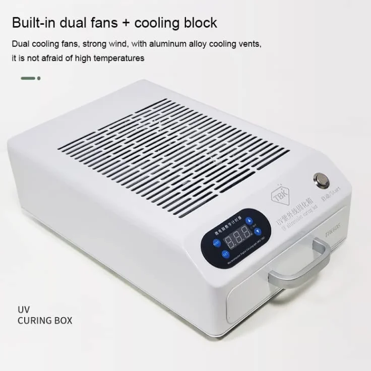TBK 605 100W Mini boîte de Lampe de séchage UV 48 LED boîte de séchage UV d'écran de Surface incurvée