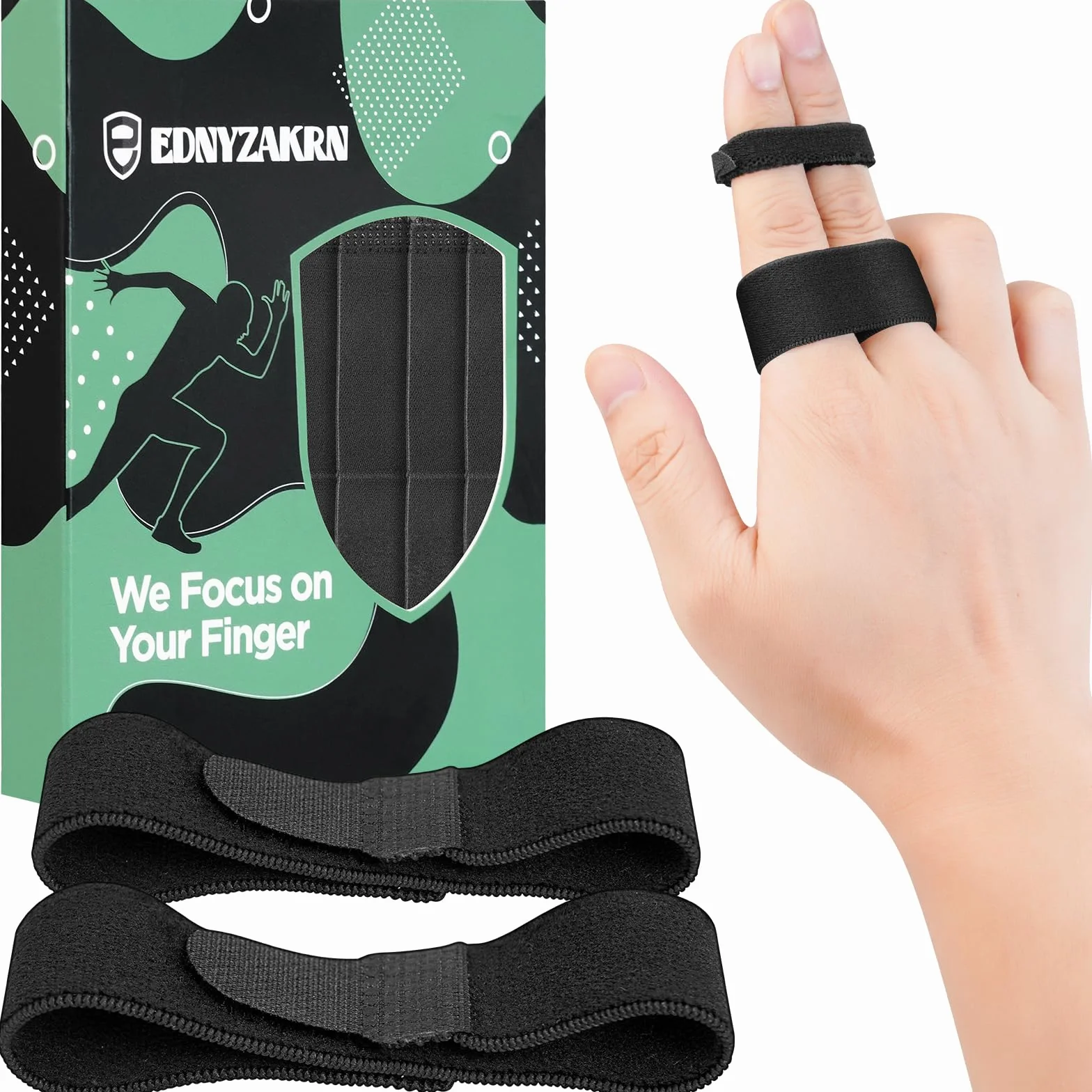 Lot de 10 Bandes de Maintien Doigts, Attelle pour Orteil Cassé, Réutilisables Protection des Doigts pour Blessures Sportives