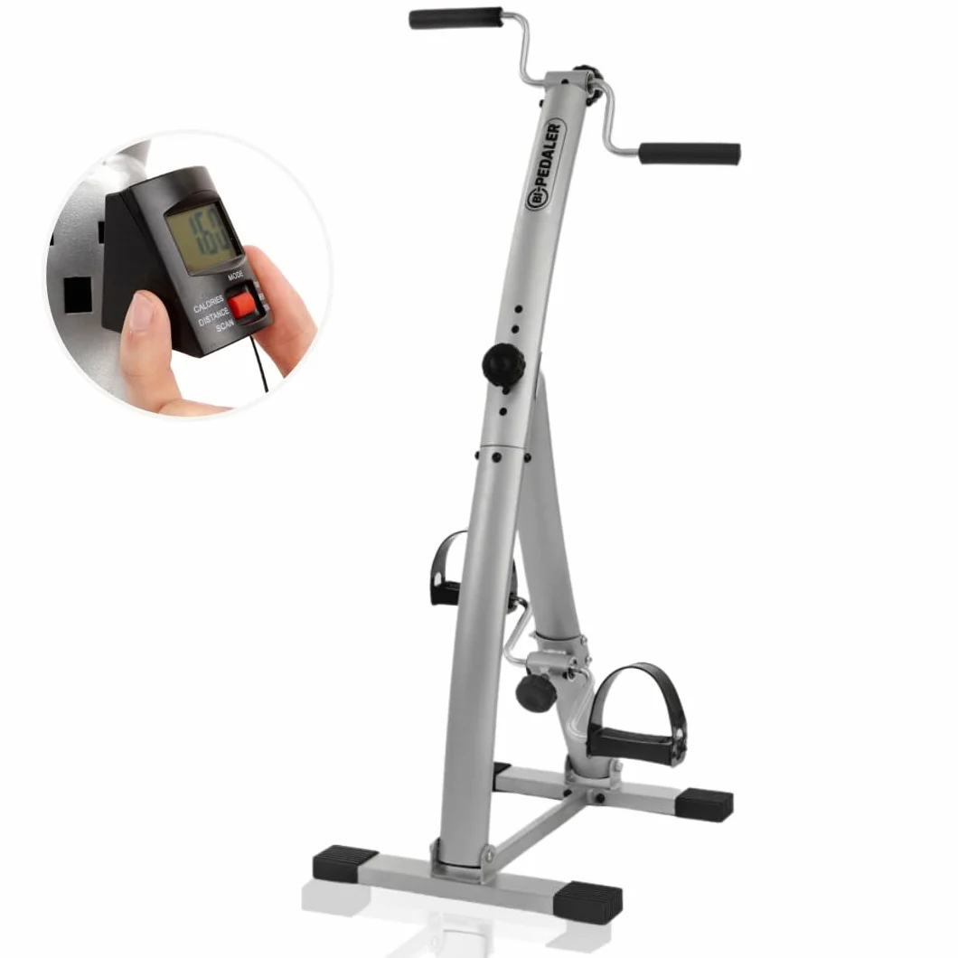 Bi Pedaler Original Vélo d'entraînement Pliable Double Action 6 Hauteurs Exercice Bras Jambes