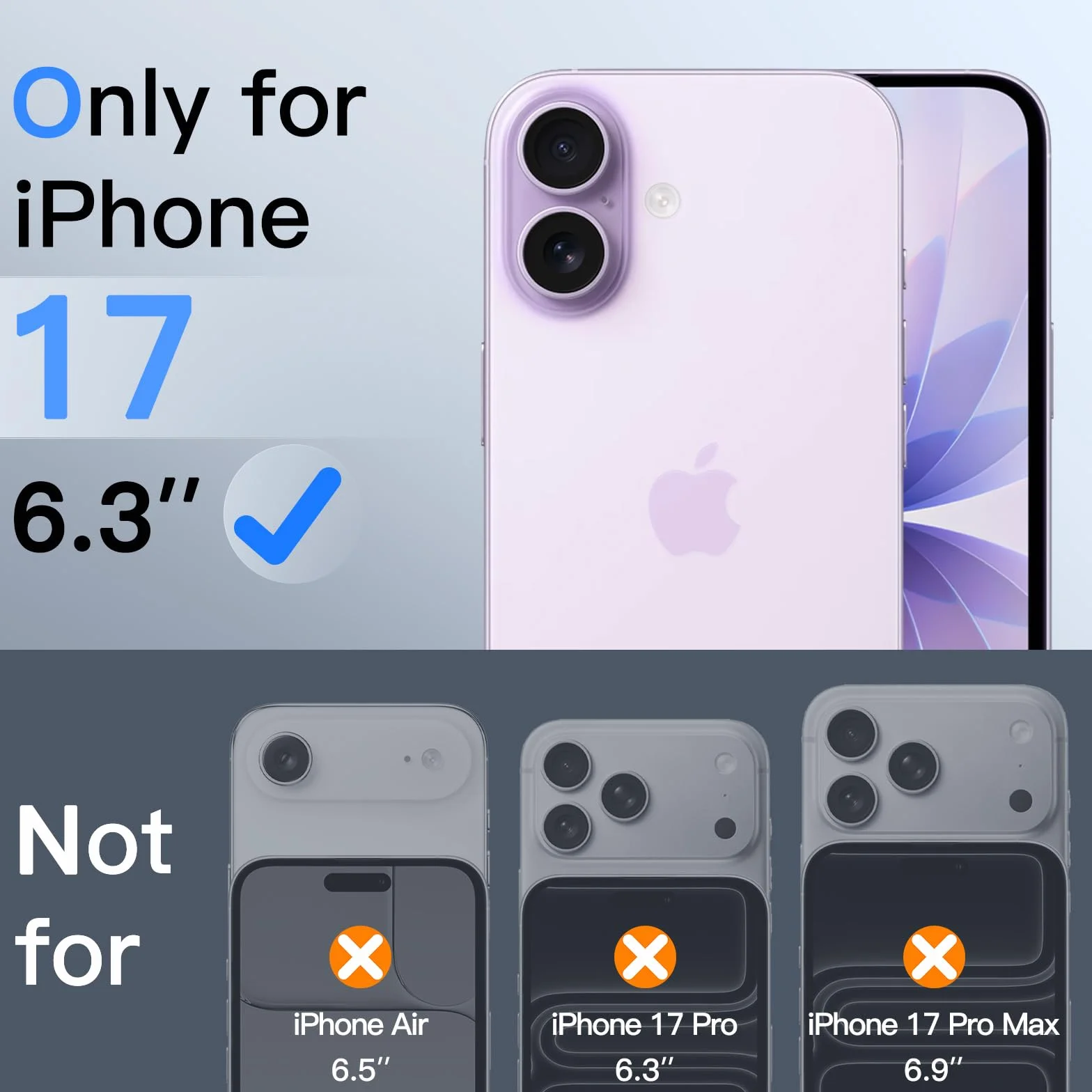 JETech Protection D'écran Anti-Espion pour iPhone 17 6,3 Pouces avec Protecteur d'objectif Caméra, Film en Verre Trempé, Outil d'Installation Facile, Lot de 2 Chacun