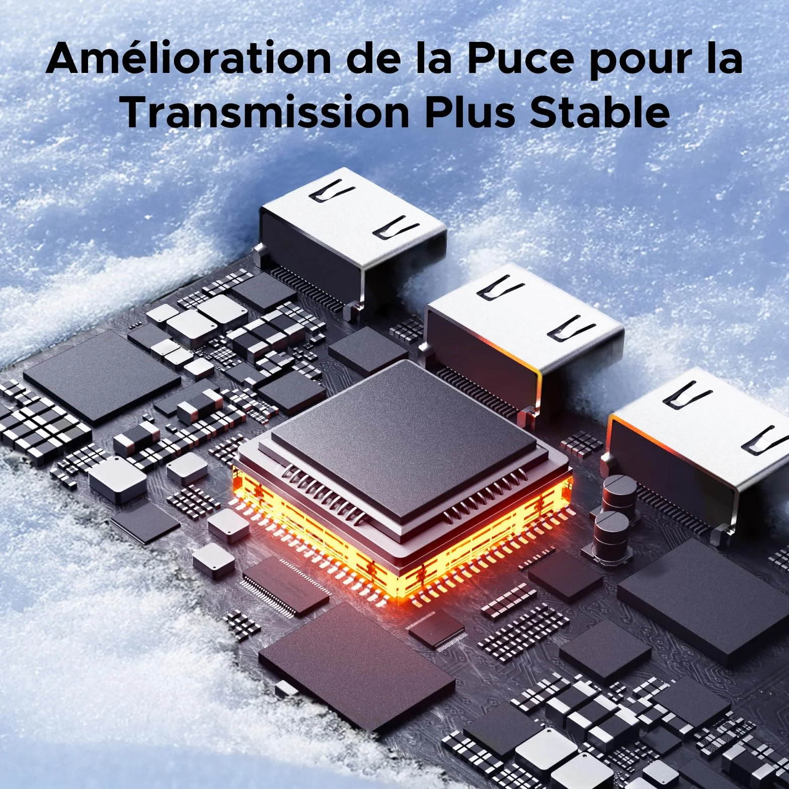UGREEN Commutateur HDMI 2.0 4K 60Hz 3 Entrées 1 Sortie HDR10 Dolby Vision Télécommande