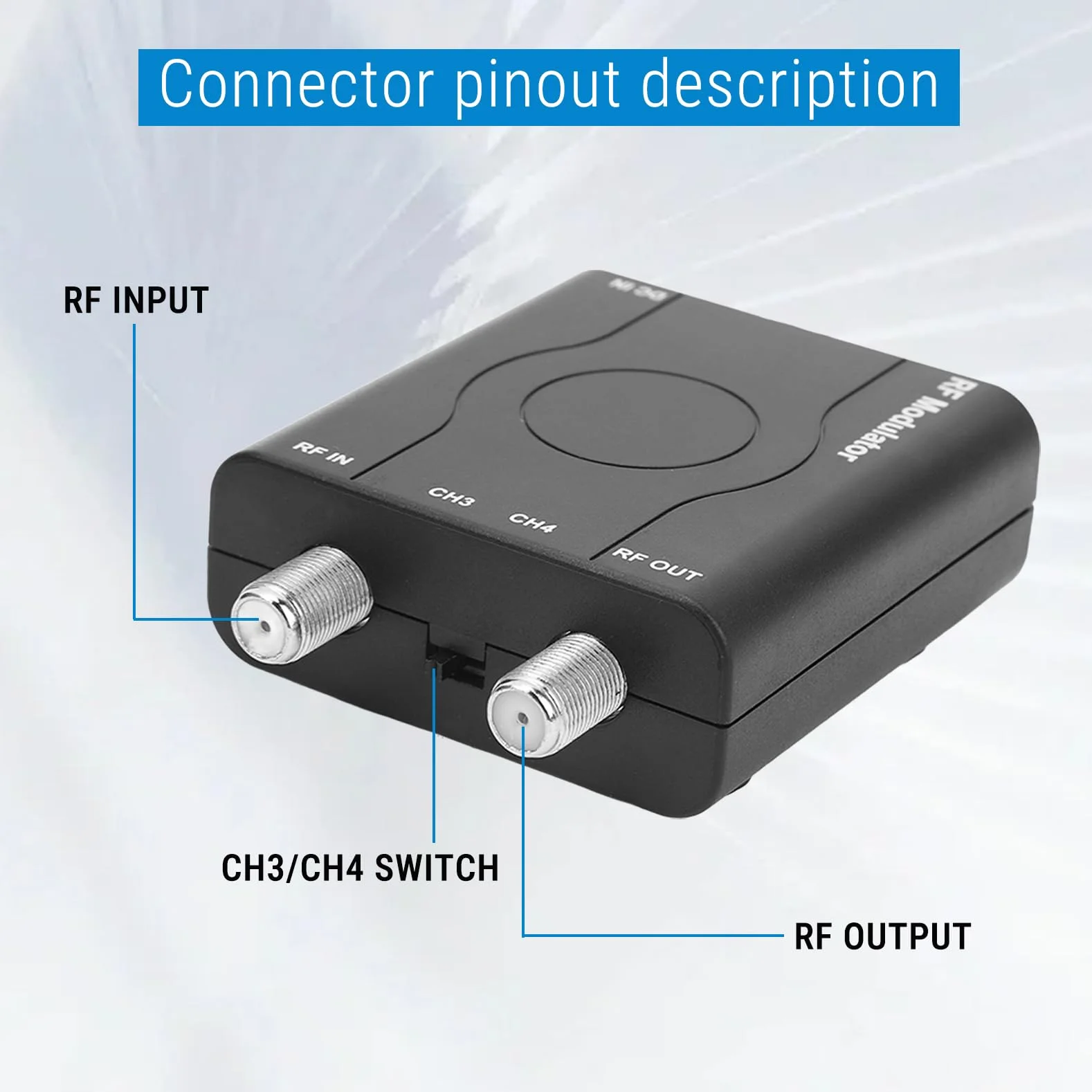 Adaptateur HDMI vers coaxial HDM61 convertisseur RF vers HDMI 1080p NTSC CH3 CH4 modulateur RF