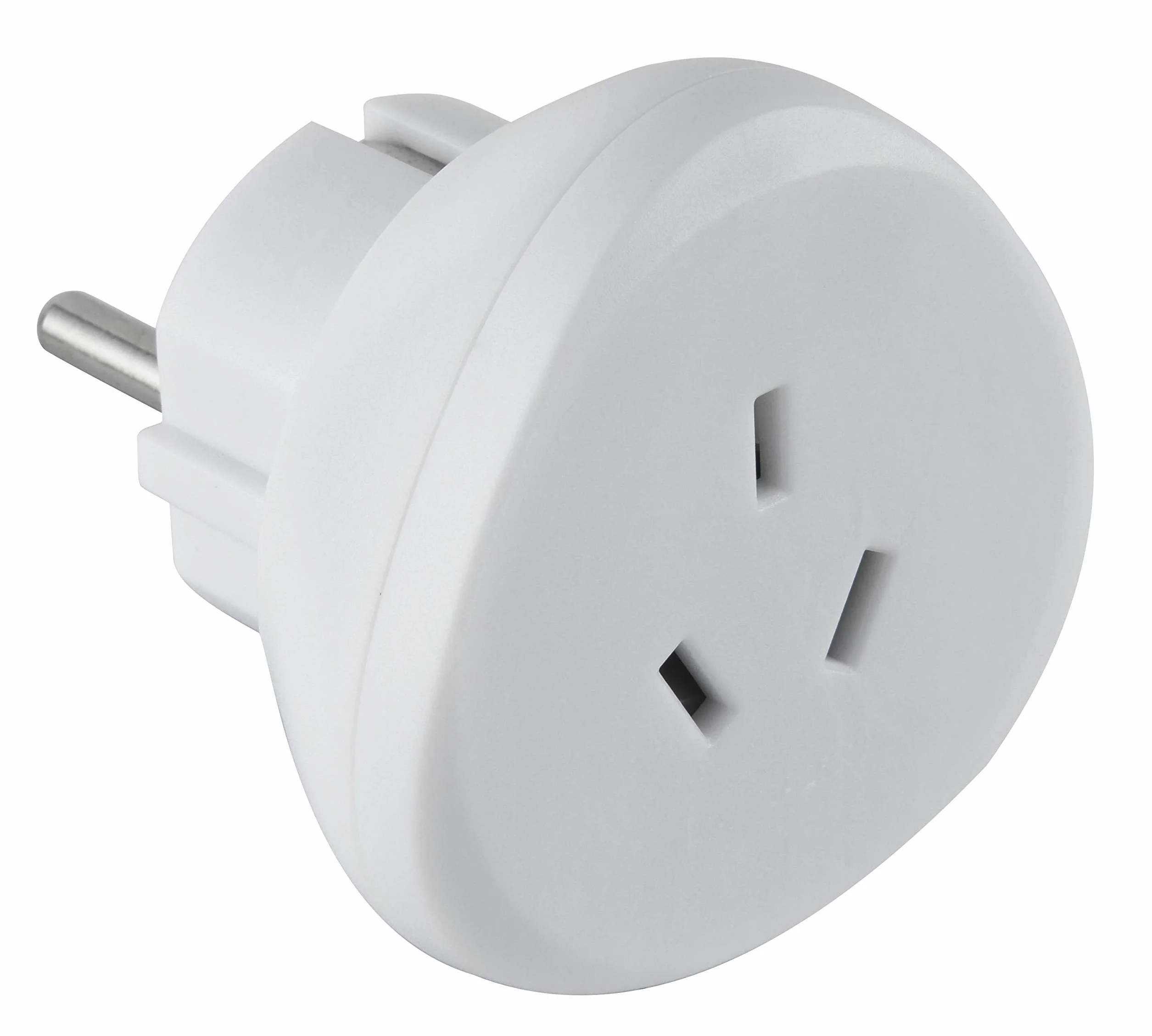 Electraline Adaptateur de voyage Australie Chine vers France Europe blanc