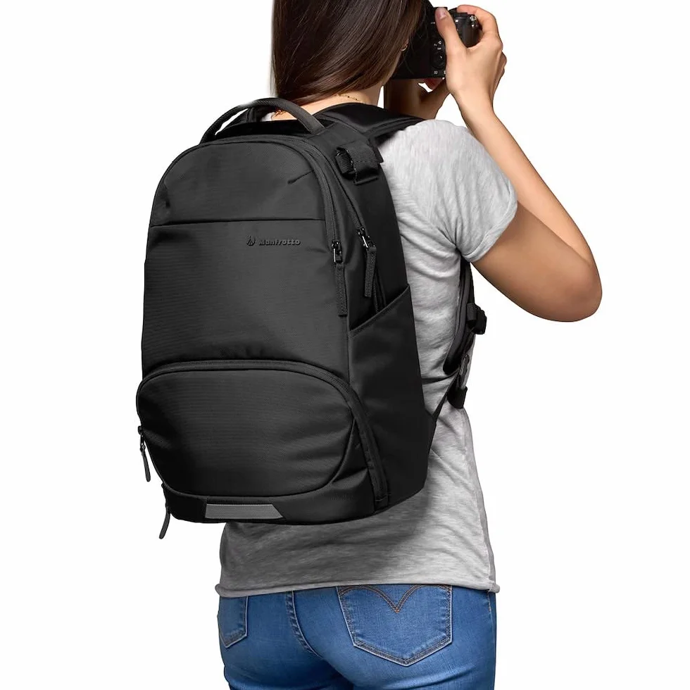 Manfrotto Advanced Active III, Sac à Dos pour Appareil Photo et Ordinateur Portable, pour Appareil Photo Reflex/Hybride avec Objectifs, Diviseurs Rembourrés Interchangeables et Fixation de Trépied