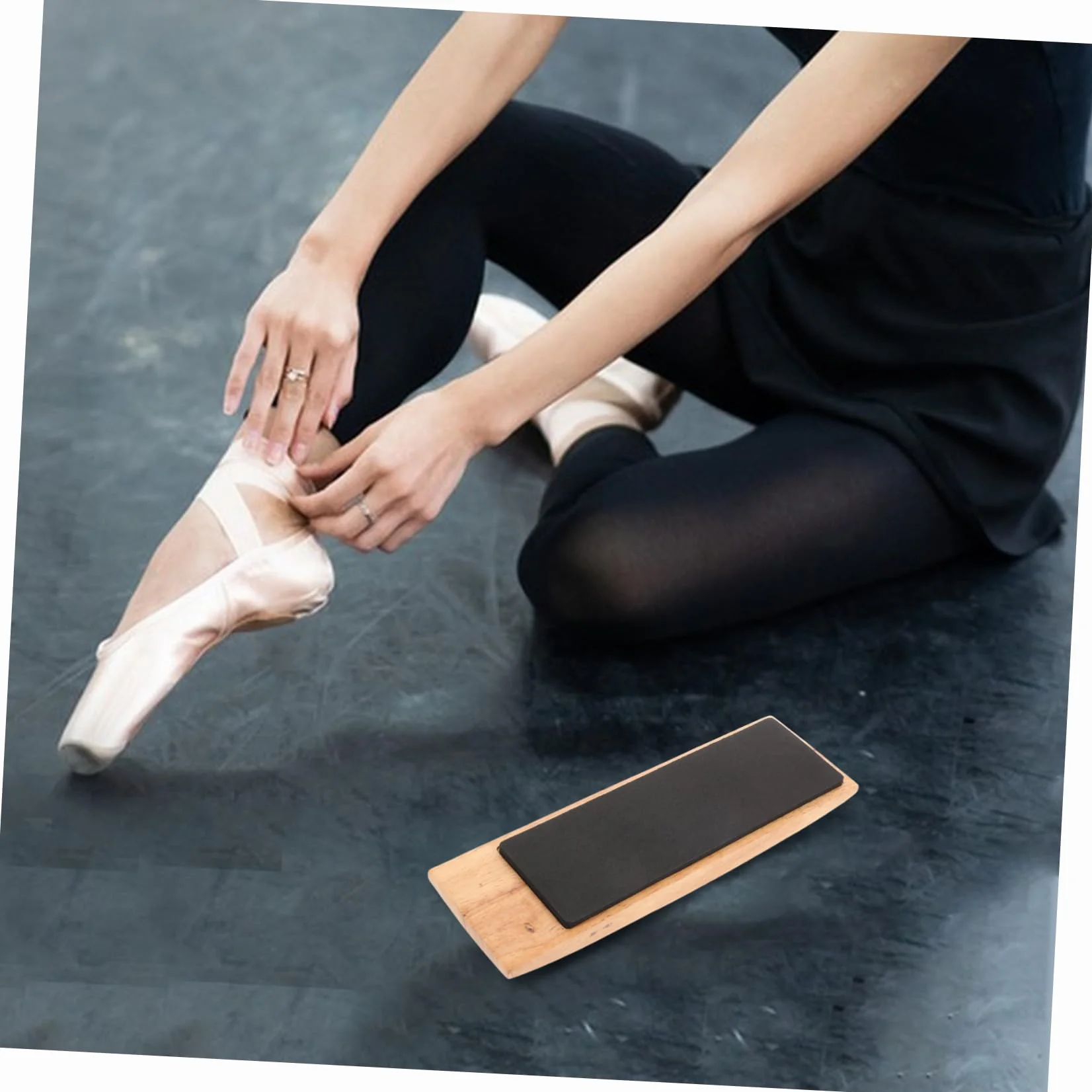 Planche Tournante d'Entraînement en Bois pour Danseurs de Ballet, Contrôle Vitesse Réglable, Portable