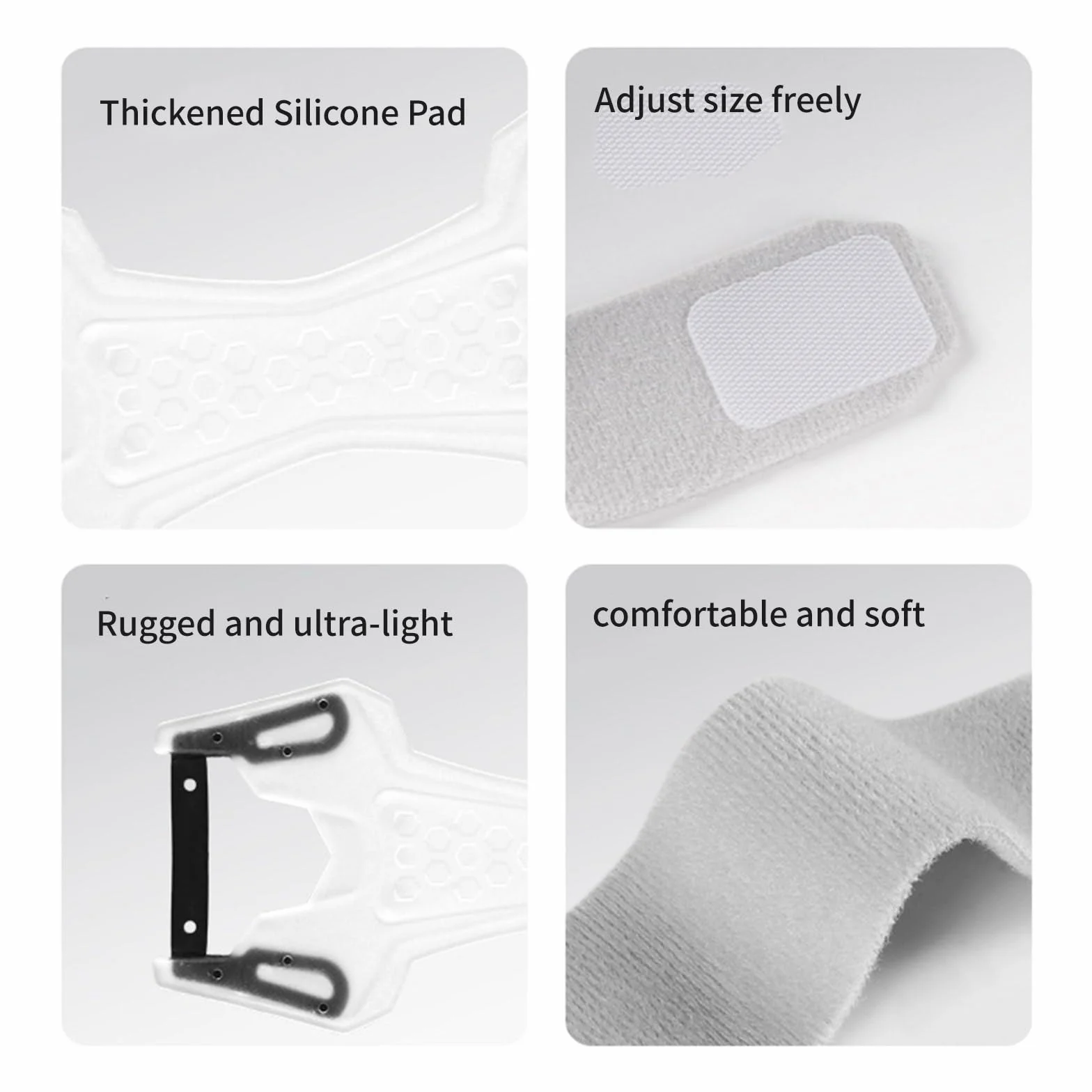 Sangle de tendon rotulienne en silicone flexible pour course à pied et basket-ball
