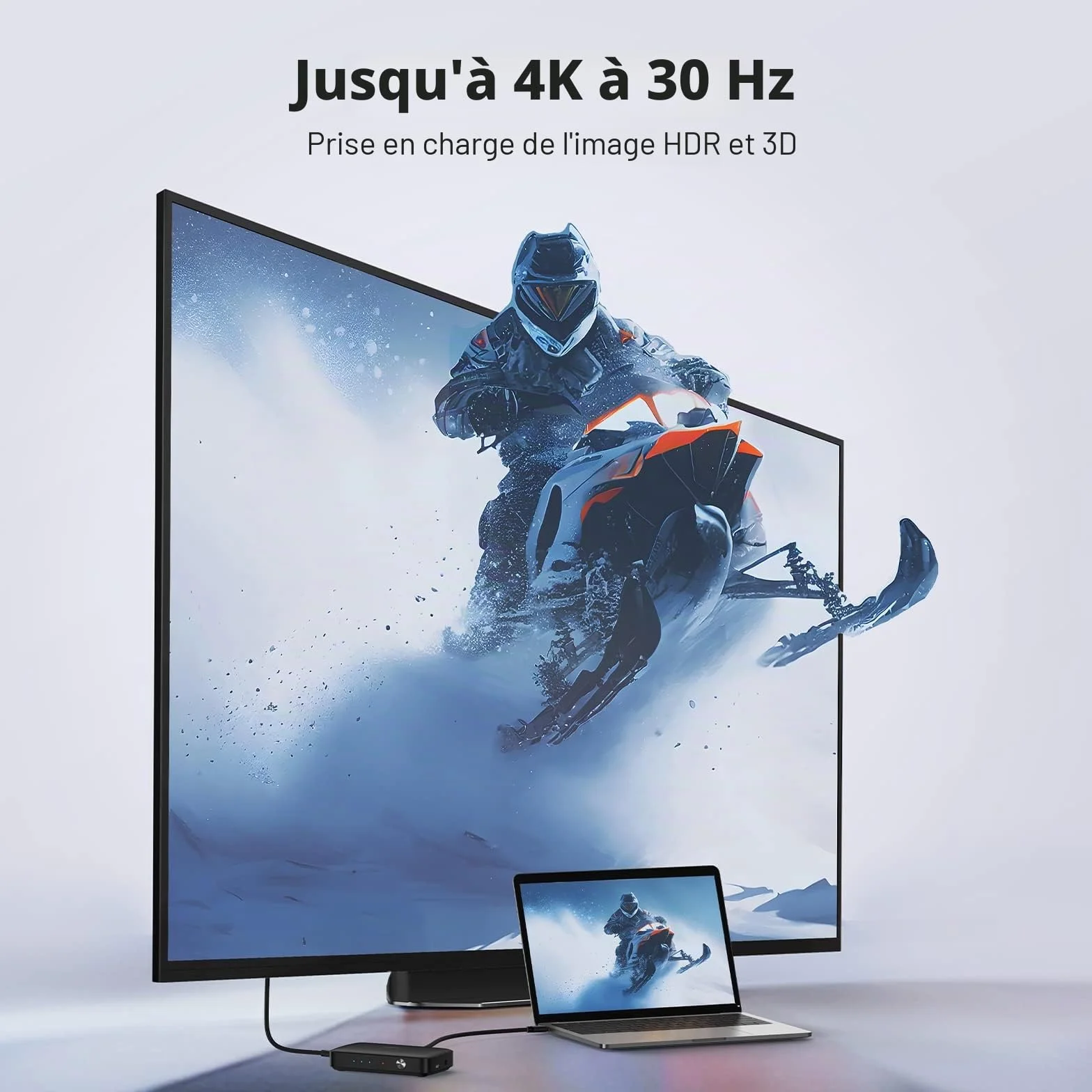 UGREEN Switch HDMI 4K 30Hz Commutateur 3 Entrées 1 Sortie 1080P 60Hz 3D Télécommande IR Compatible avec PS5 PS4 PS3 Switch 2 Xbox One TV Stick Box Chromecast Lecteur Blu Ray DVD Moniteur Projecteur