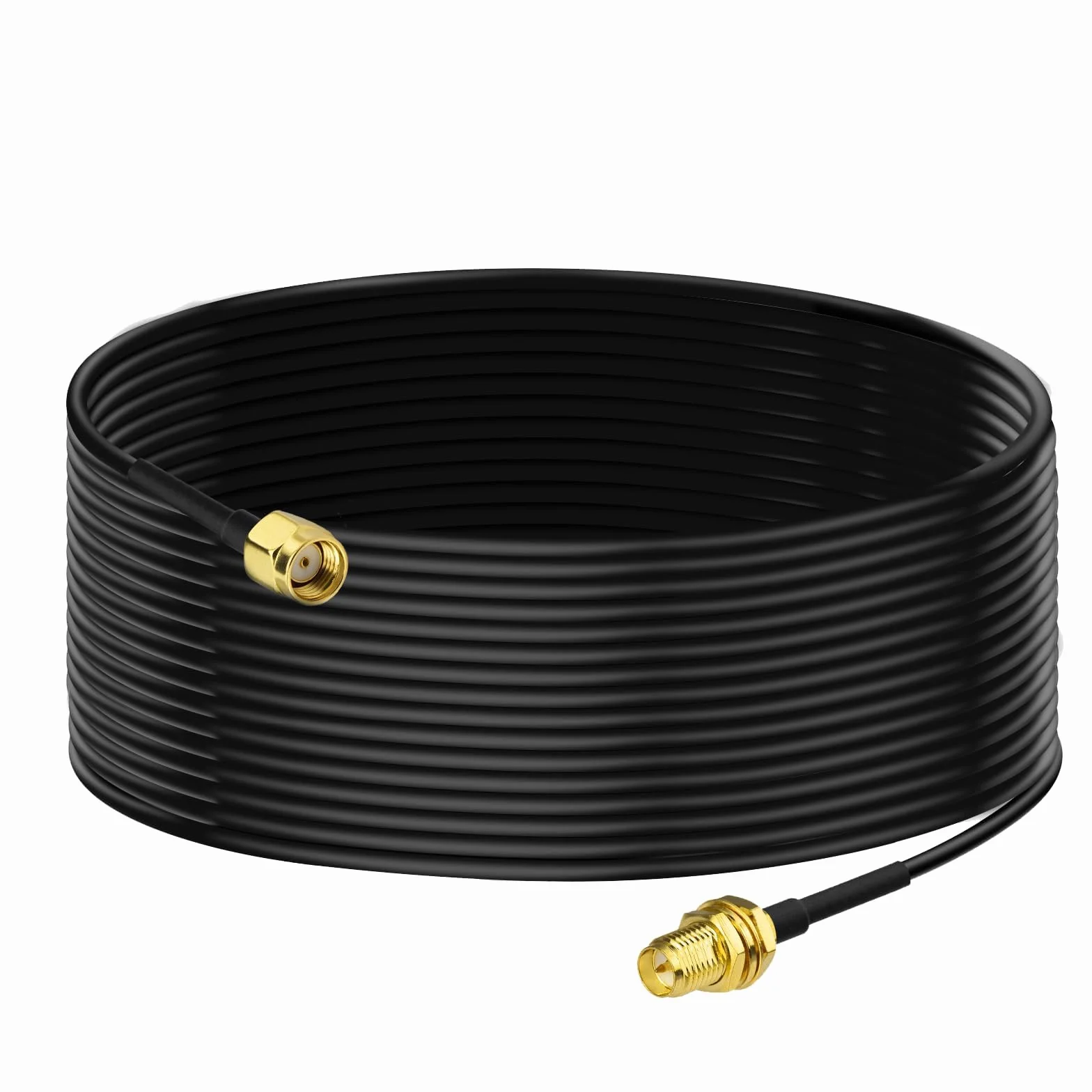 Bingfu Câble RP-SMA Rallonge Antenne WiFi 10m RG174 Mâle à Femelle Montage en Saillie pour Routeur Wi-Fi Caméra de Sécurité Adaptateur de Carte Réseau Sans Fil Mini PCIE