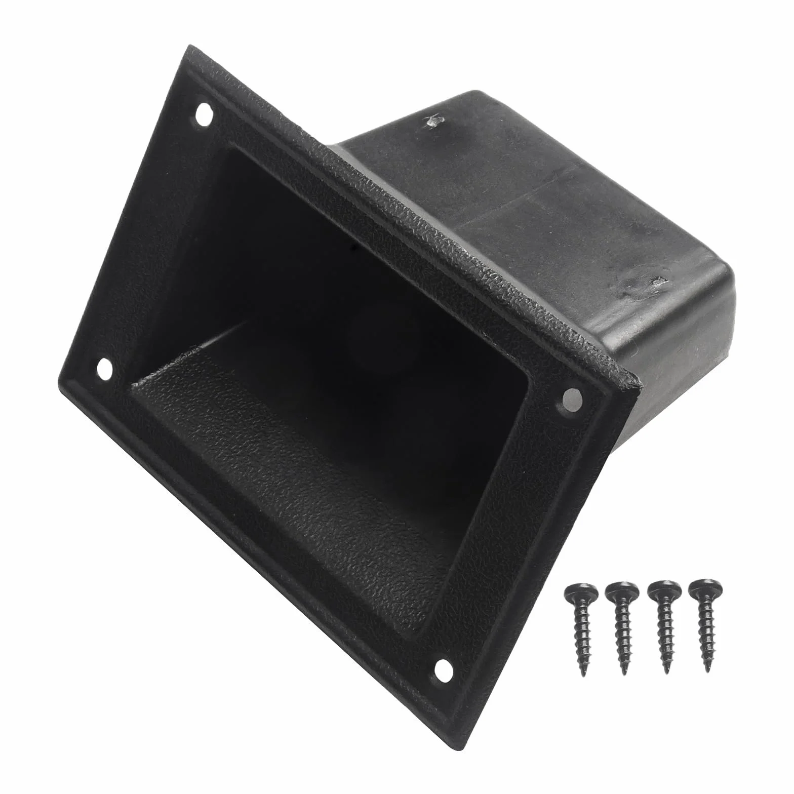 PS12981 Lot de 2 poignées de haut-parleur portables avec design encastré en plastique pour faciliter le transport et le montage sécurisé