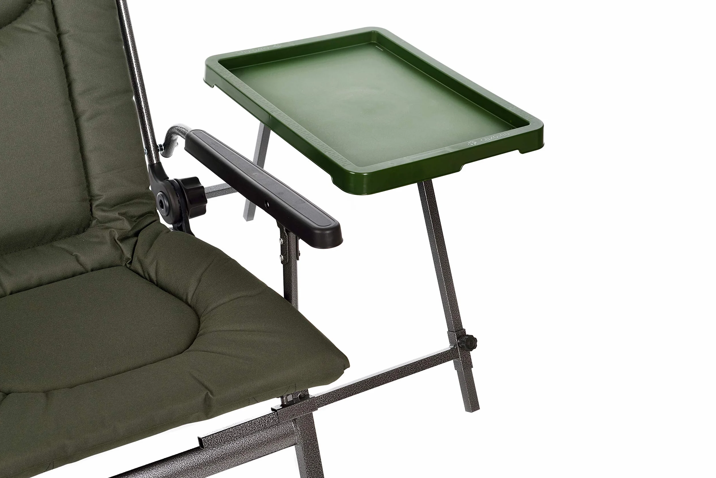 Chaise de pêche Deluxe Carp F5R ST/P avec support canne et hauteur supplémentaire