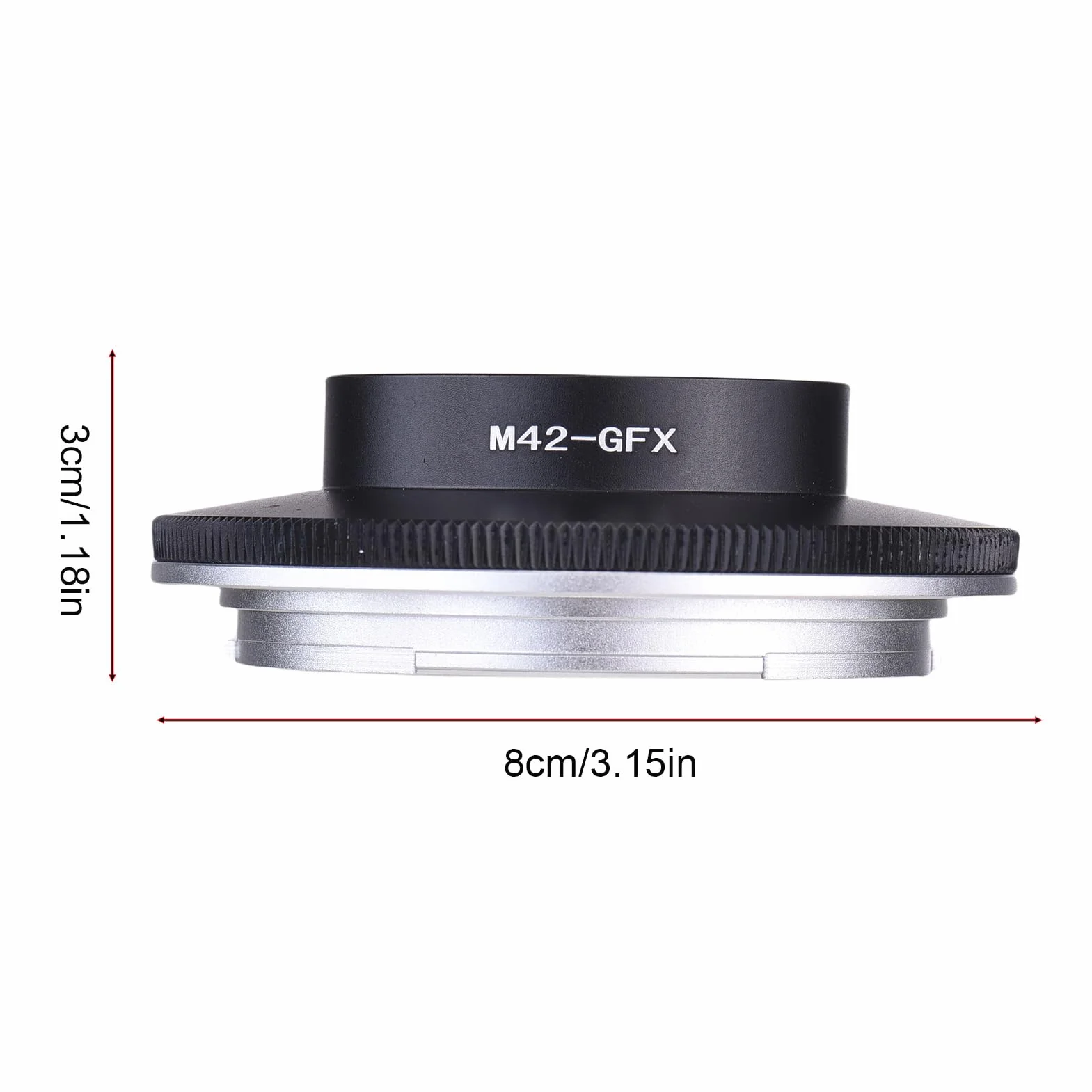 Andoer Adaptateur de montage d'objectif M42 à vis SLR vers G pour appareil photo sans miroir GFX manuel de mise au point