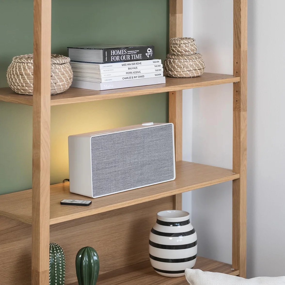 Pure Evoke Home Système de musique tout-en-un pour la maison avec radio DAB+/FM, radio Internet, podcasts, Spotify Connect, Bluetooth, CD et son stéréo puissant de 100 watts, Cotton White