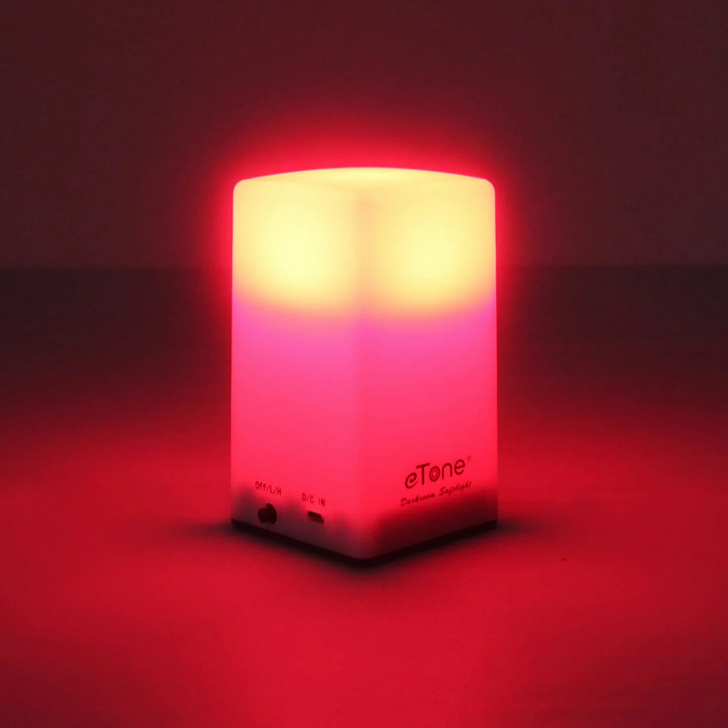 eTone Lampe inactinique (lumière rouge) portable pour chambre noire, longueur d'onde de 635 nm avec câble USB, adaptée au traitement des films N&B et du papier photographique noir et blanc